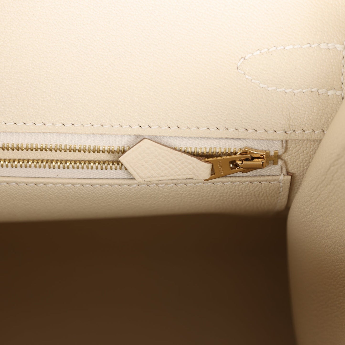 Luxury Hermes Birkin Sellier 30 Craie Epsom Gold Hardware