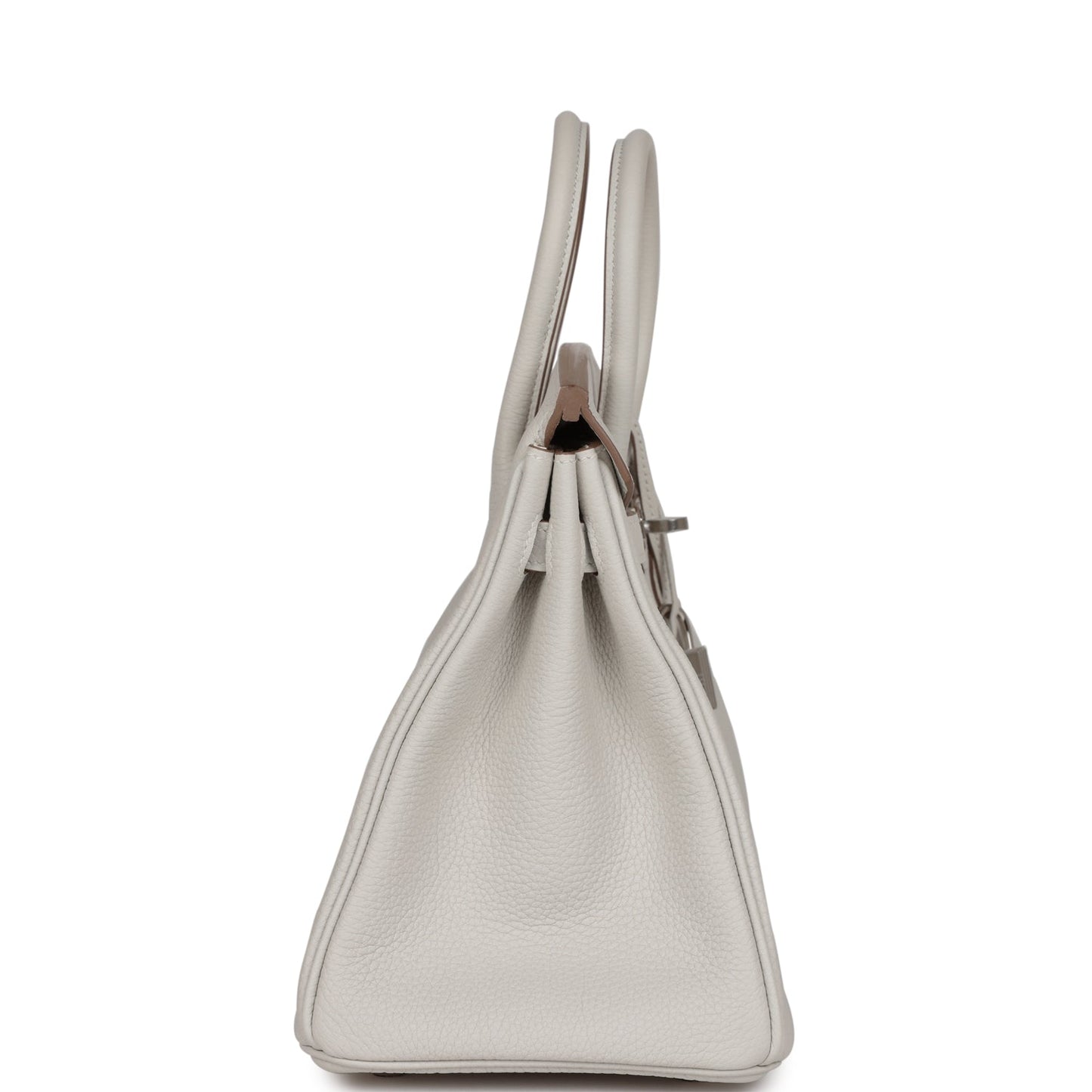 Luxury Hermes Birkin 25 Gris Pale Togo Palladium Hardware