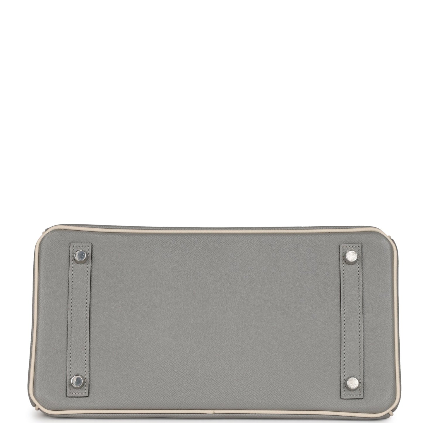 Luxury Hermes Special Order (HSS) Birkin 30 Gris Mouette and Craie Epsom Brushed Palladium Hardware