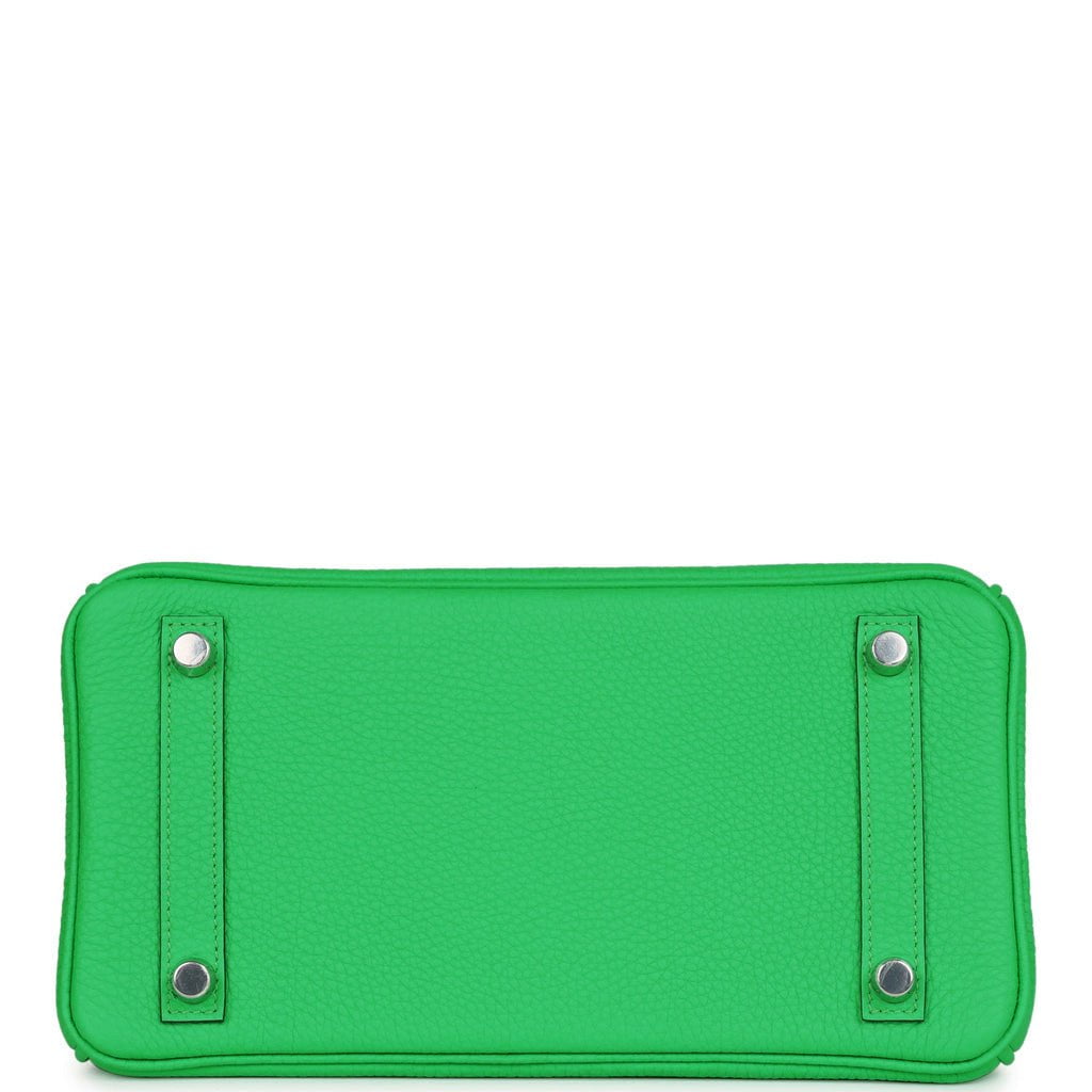 Luxury Hermes Birkin 25 Vert Comics Togo Palladium Hardware