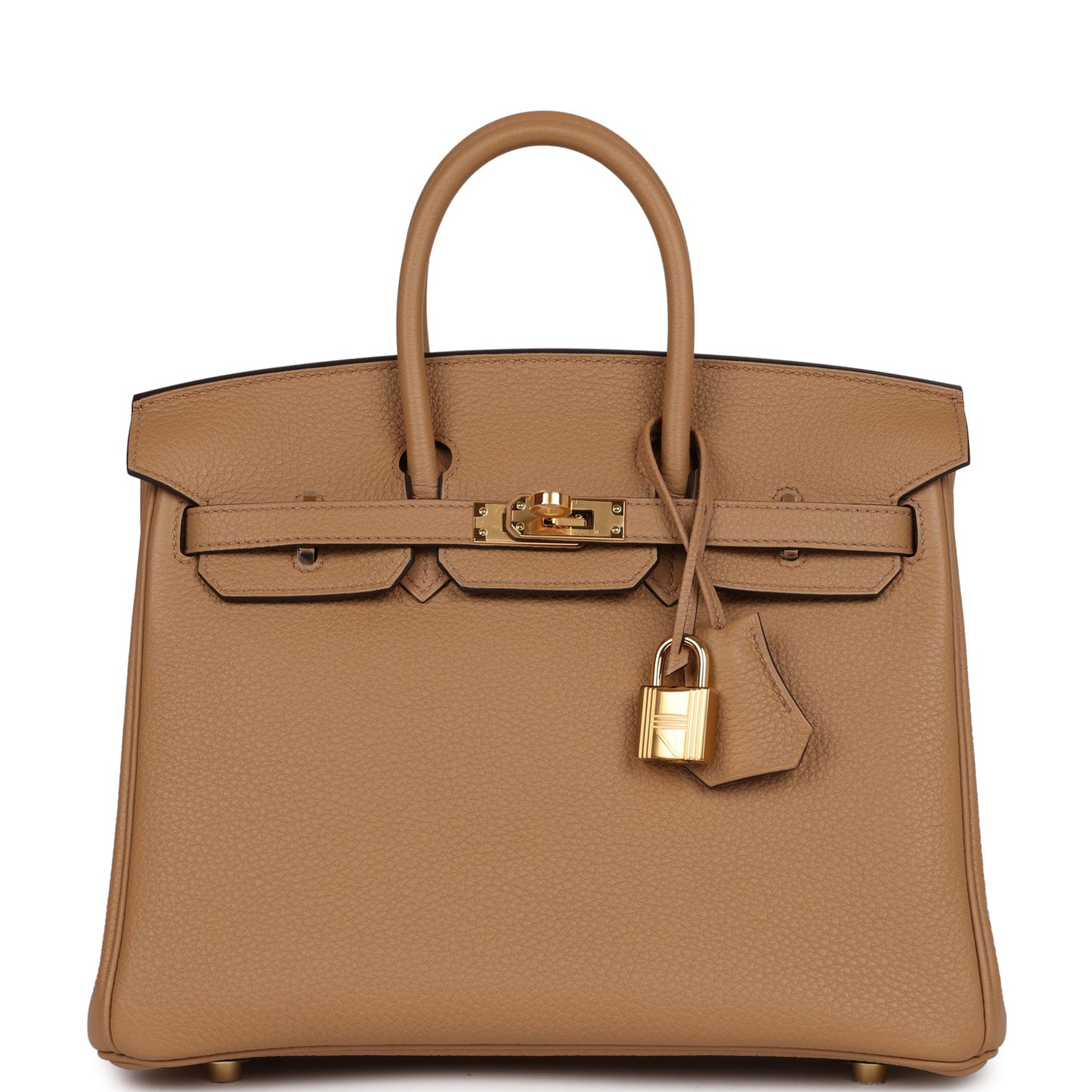 Luxury Hermes Birkin 25 Chai Togo Gold Hardware