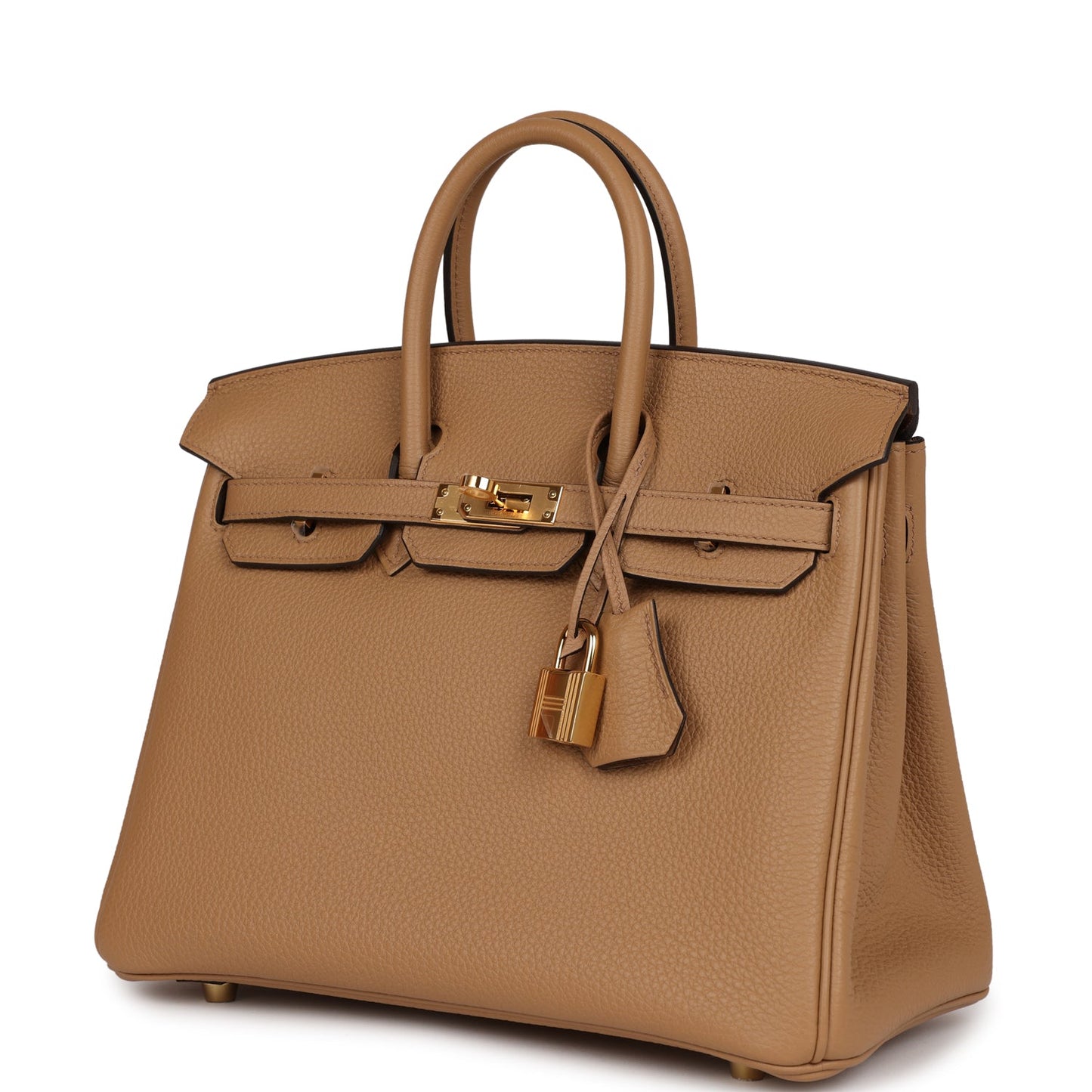 Luxury Hermes Birkin 25 Chai Togo Gold Hardware