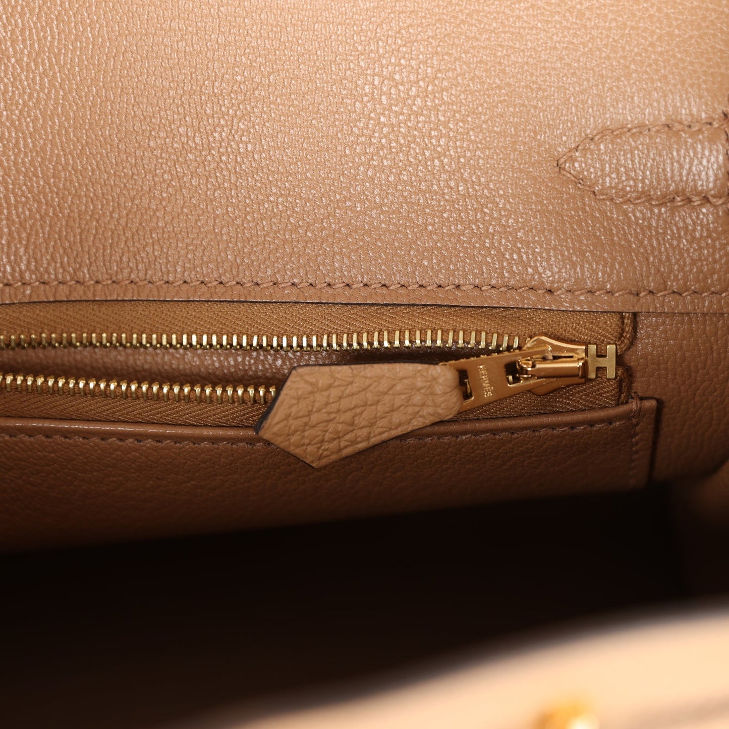 Luxury Hermes Birkin 25 Chai Togo Gold Hardware