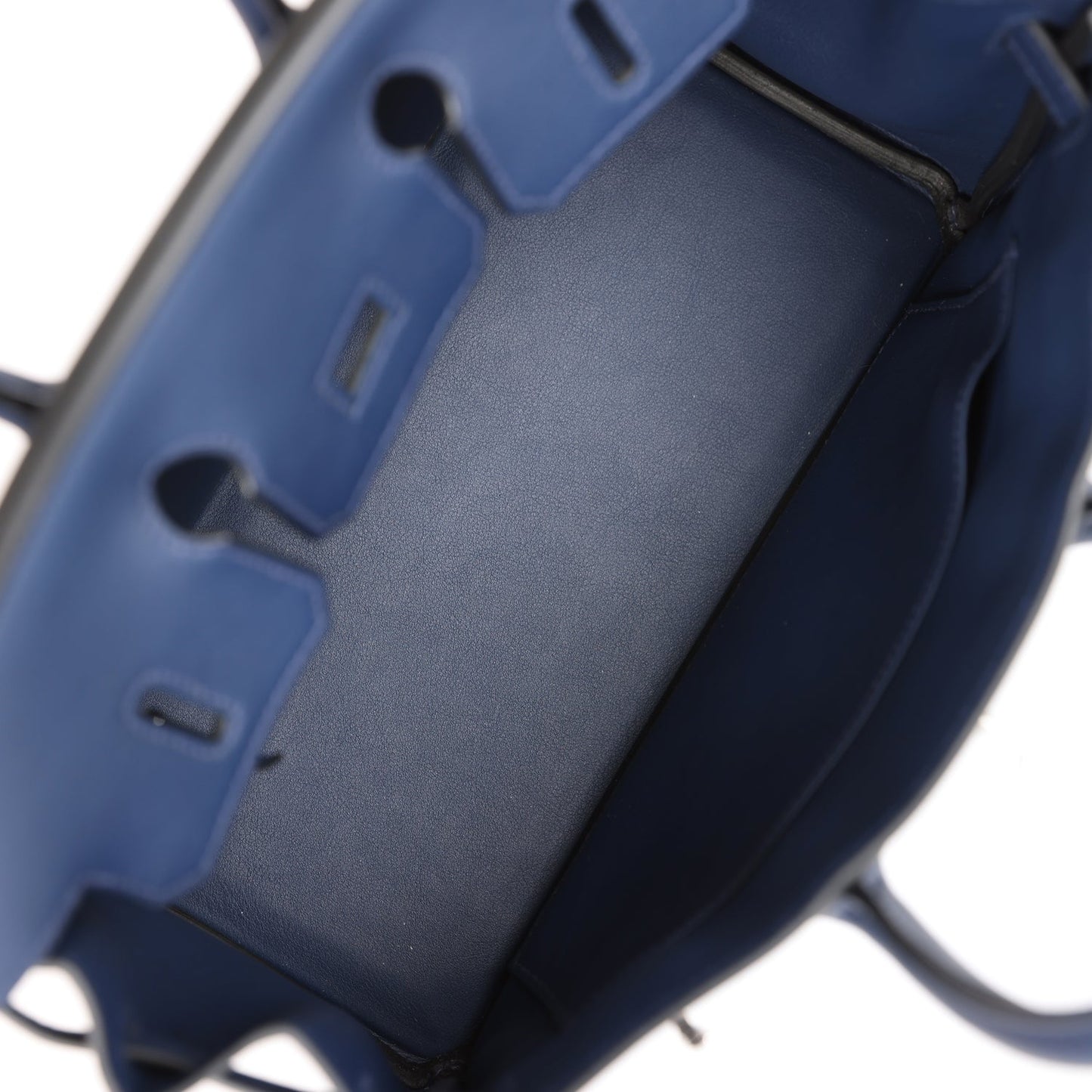 Luxury Hermes Birkin 25 Bleu Navy Swift Palladium Hardware