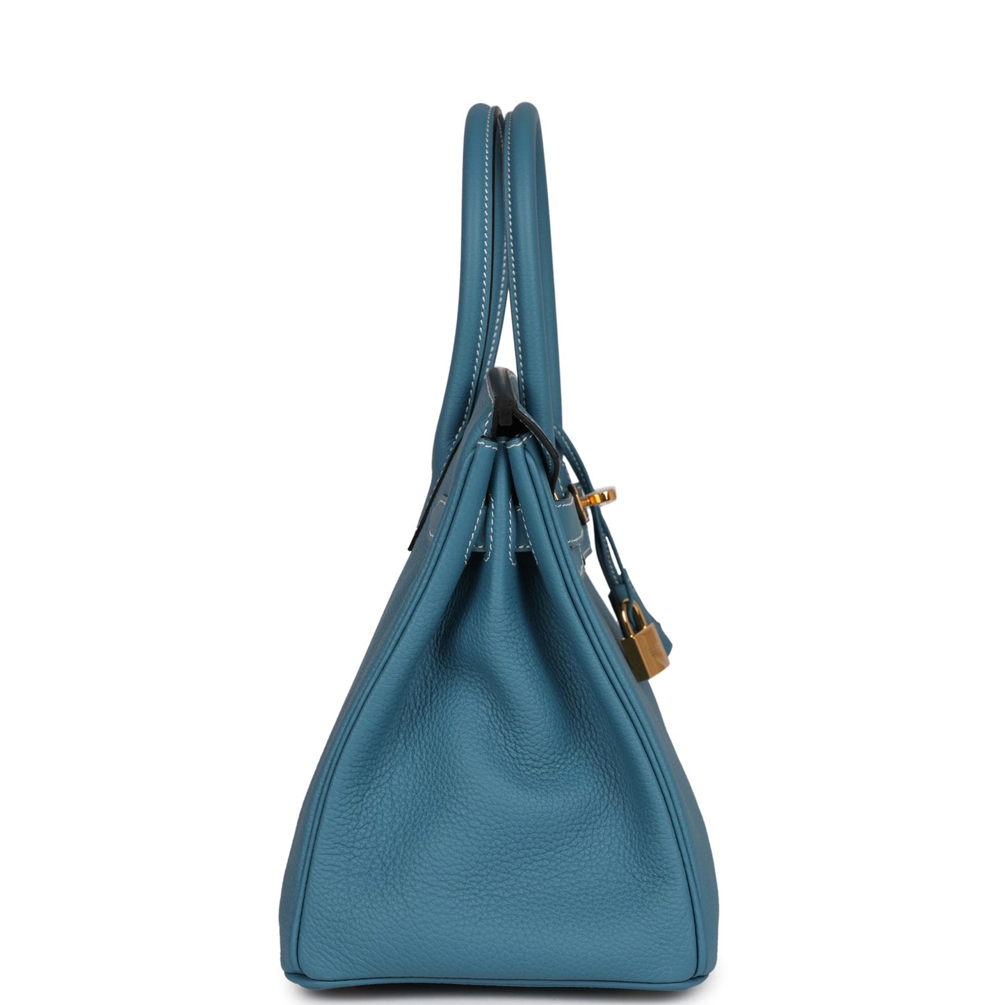 Luxury Hermes Birkin 30 Blue Jean Togo Gold Hardware