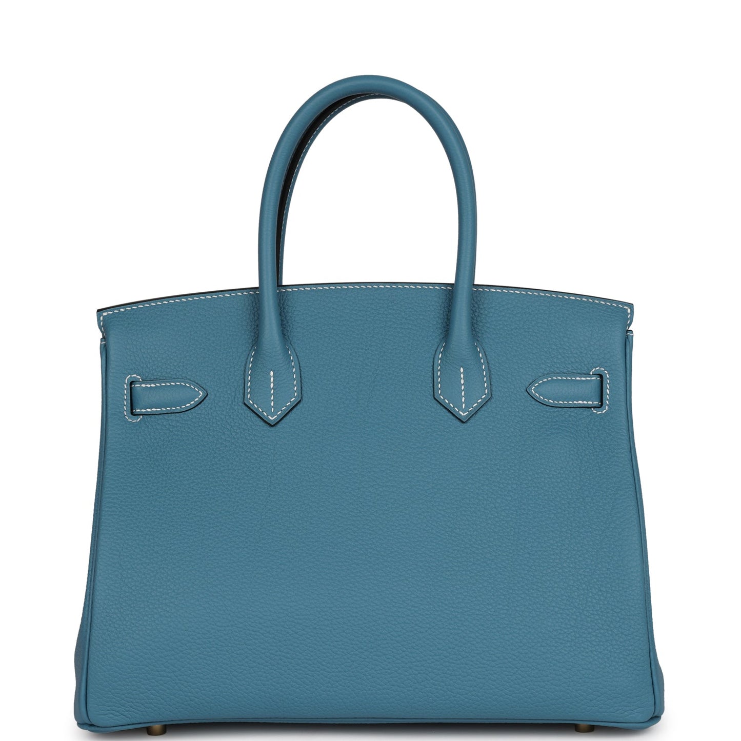 Luxury Hermes Birkin 30 Blue Jean Togo Gold Hardware