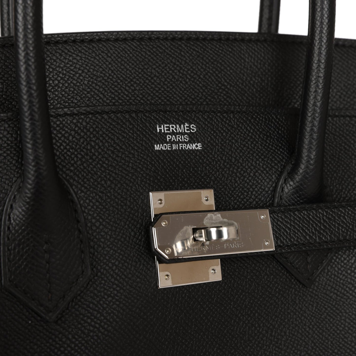 Luxury Hermes Birkin 35 Black Epsom Palladium Hardware