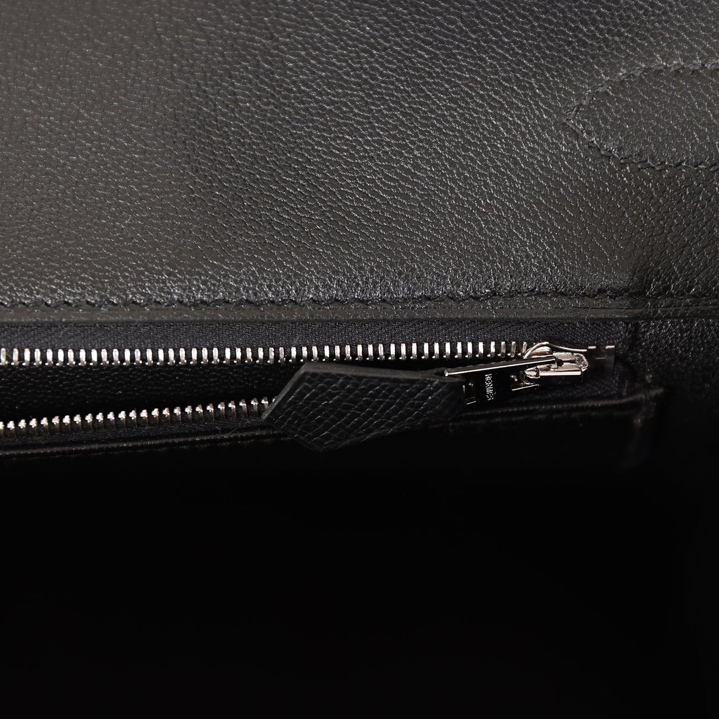 Luxury Hermes Birkin 35 Black Epsom Palladium Hardware