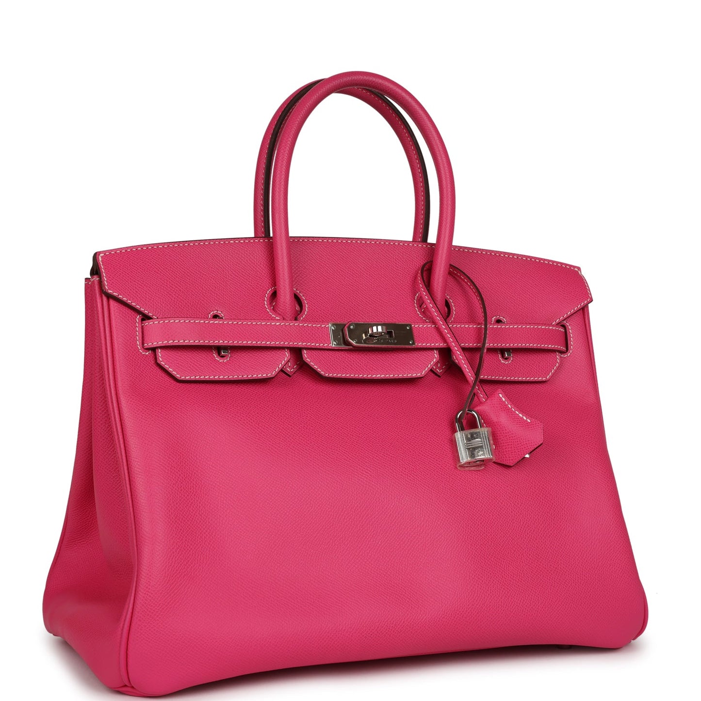 Top Quality Luxury Hermes Birkin 35 Rose Tyrien Candy Epsom Palladium Hardware