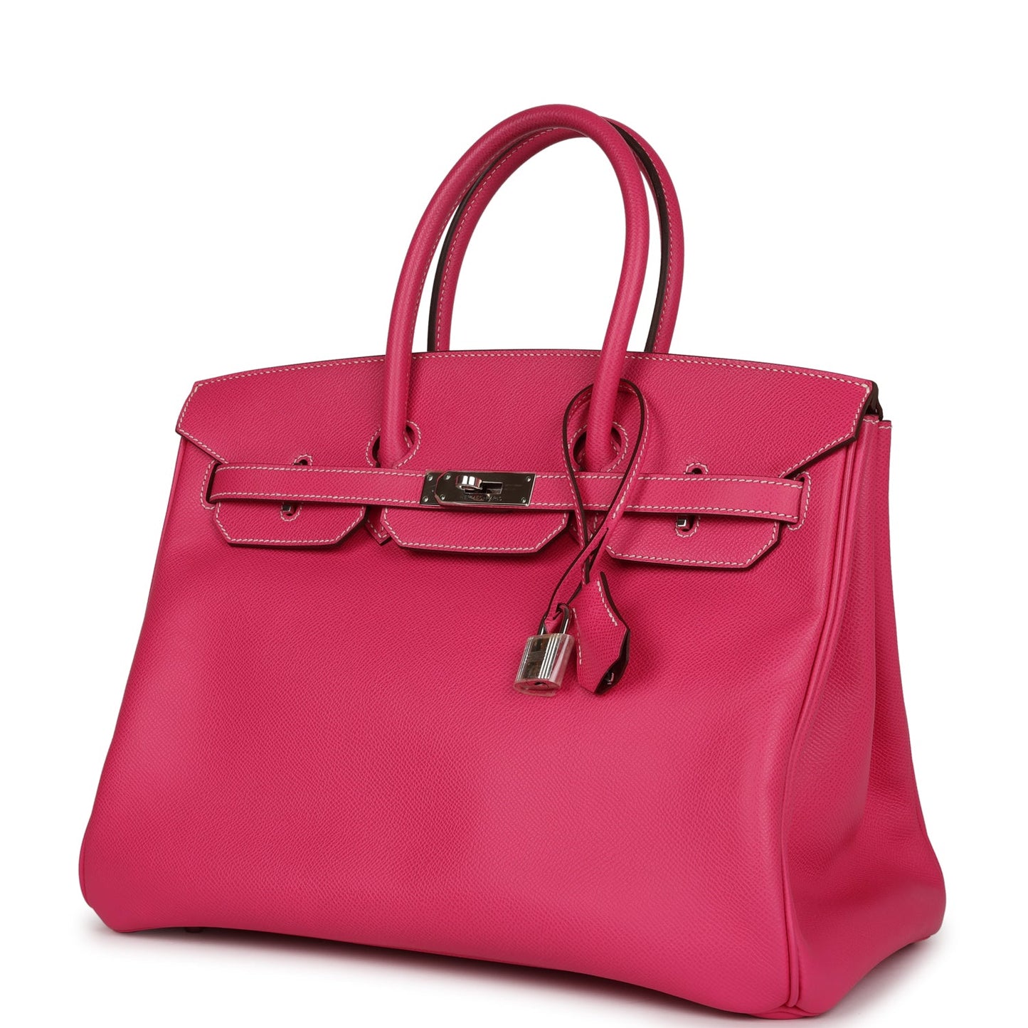 Top Quality Luxury Hermes Birkin 35 Rose Tyrien Candy Epsom Palladium Hardware