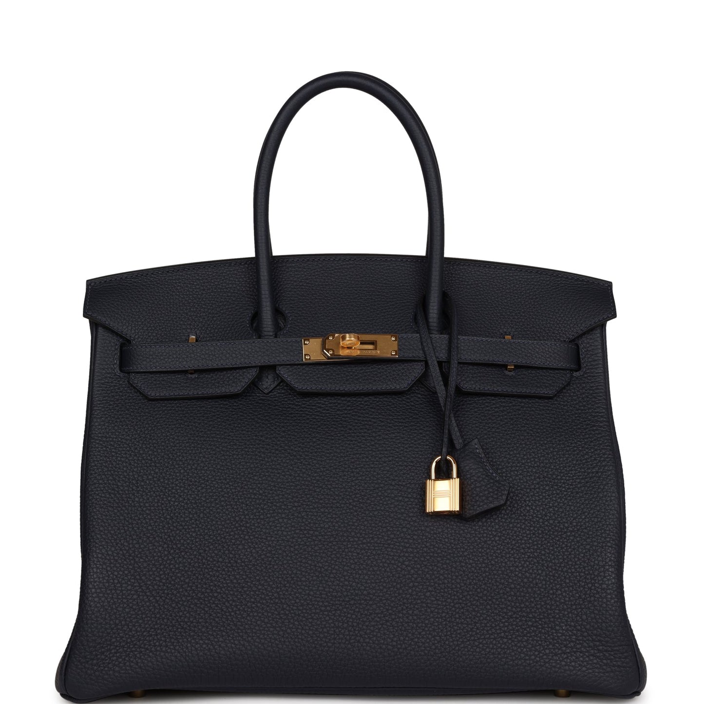 Luxury Hermes Birkin 35 Bleu Nuit Togo Gold Hardware