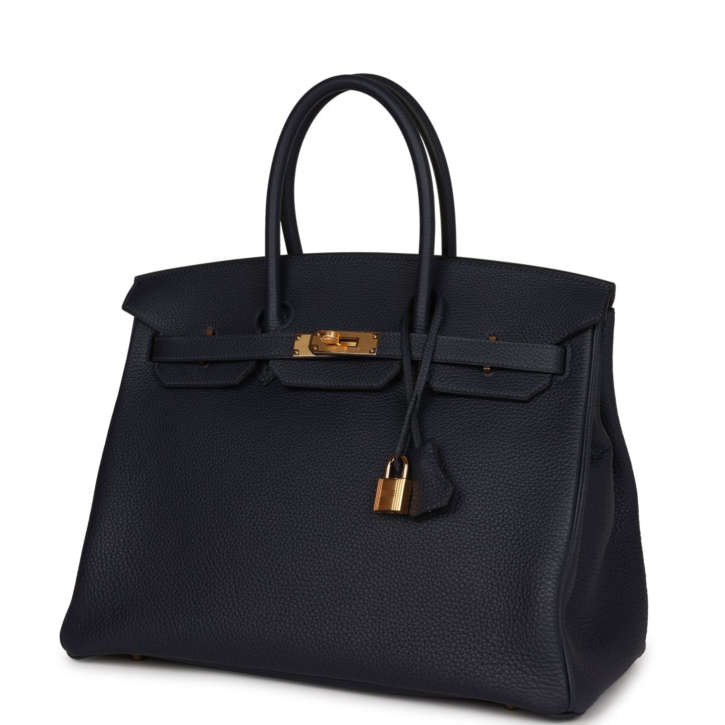 Luxury Hermes Birkin 35 Bleu Nuit Togo Gold Hardware
