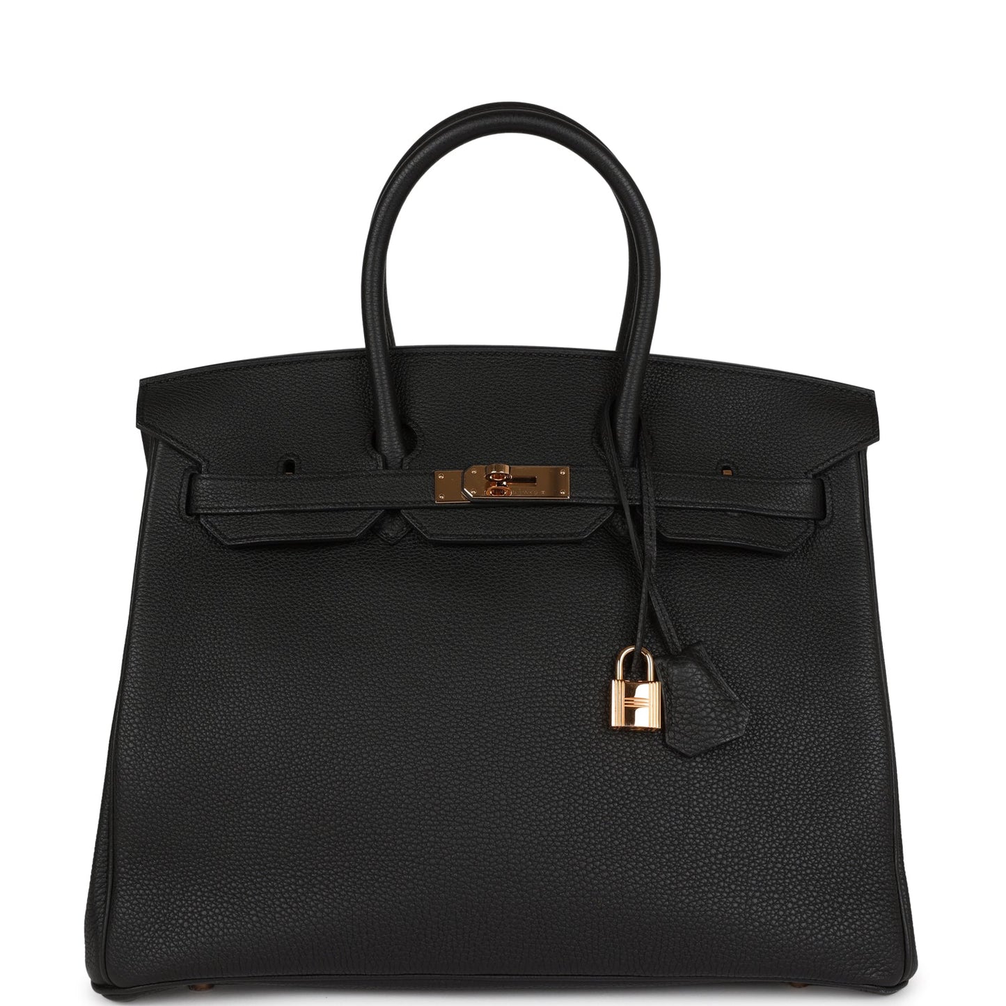 Top Quality Luxury Hermes Birkin 35 Black Togo Rose Gold Hardware
