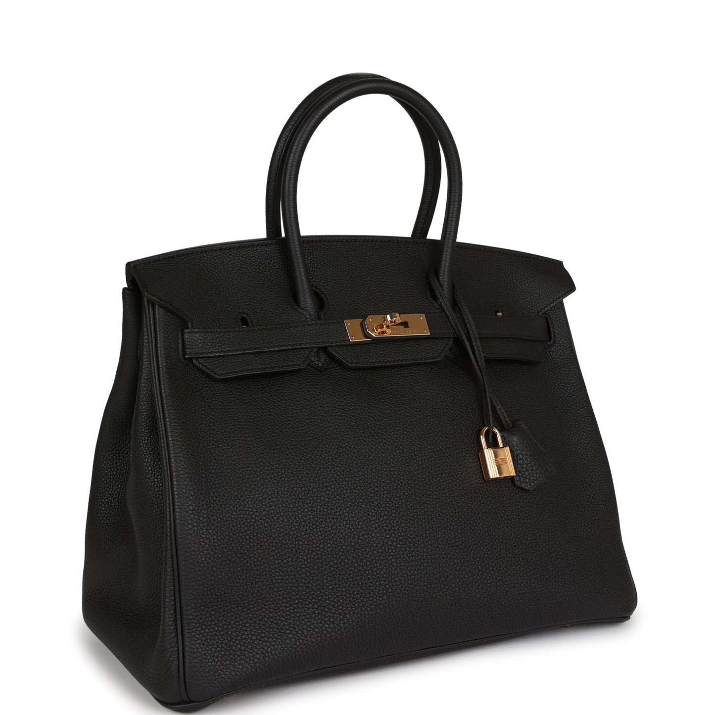 Top Quality Luxury Hermes Birkin 35 Black Togo Rose Gold Hardware