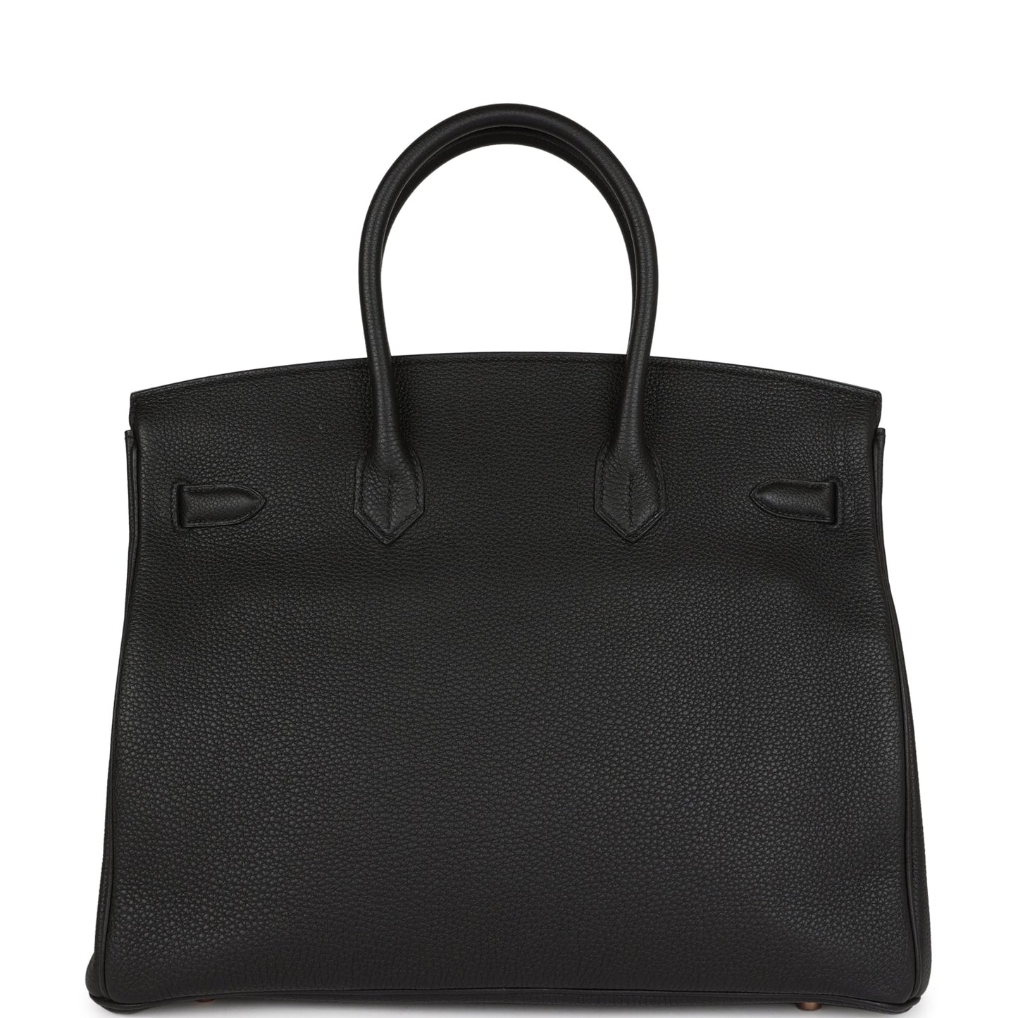 Top Quality Luxury Hermes Birkin 35 Black Togo Rose Gold Hardware
