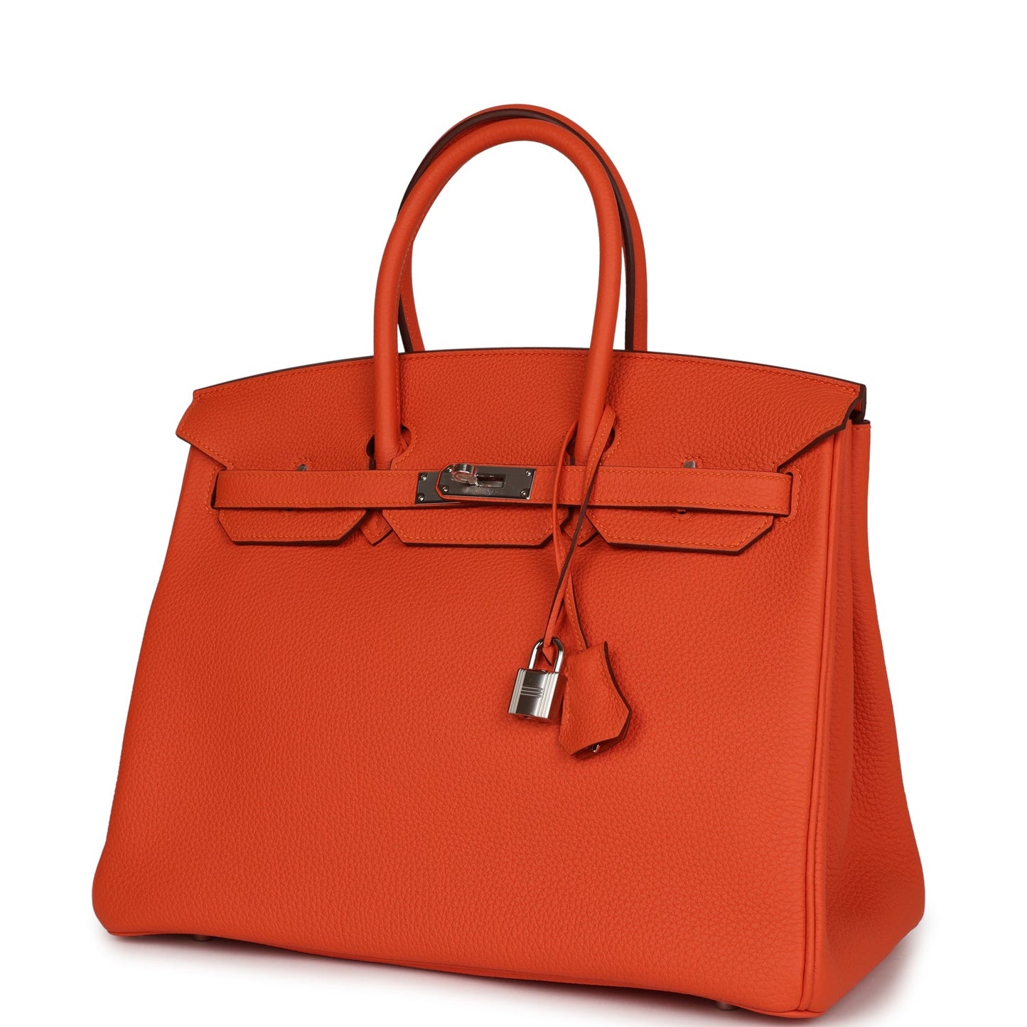 Luxury Hermes Birkin 35 Feu Togo Palladium Hardware