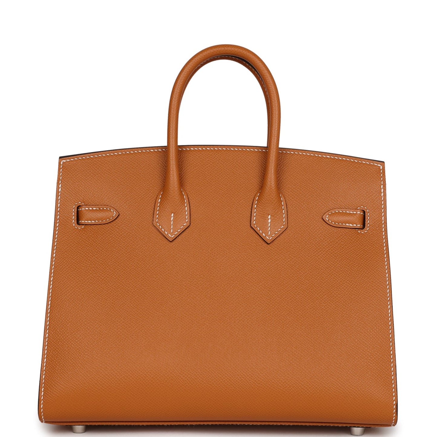 Luxury Hermes Birkin Sellier 25 Toffee Epsom Palladium Hardware