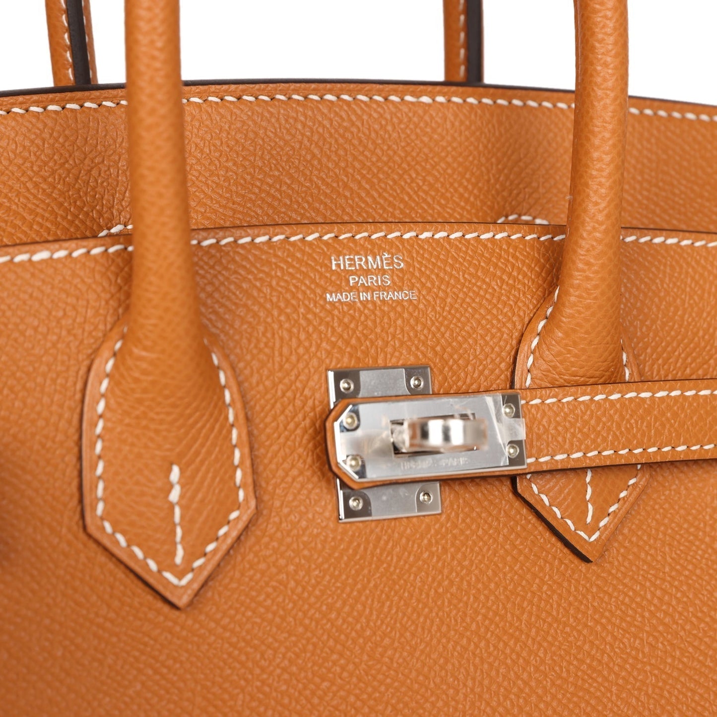 Luxury Hermes Birkin Sellier 25 Toffee Epsom Palladium Hardware