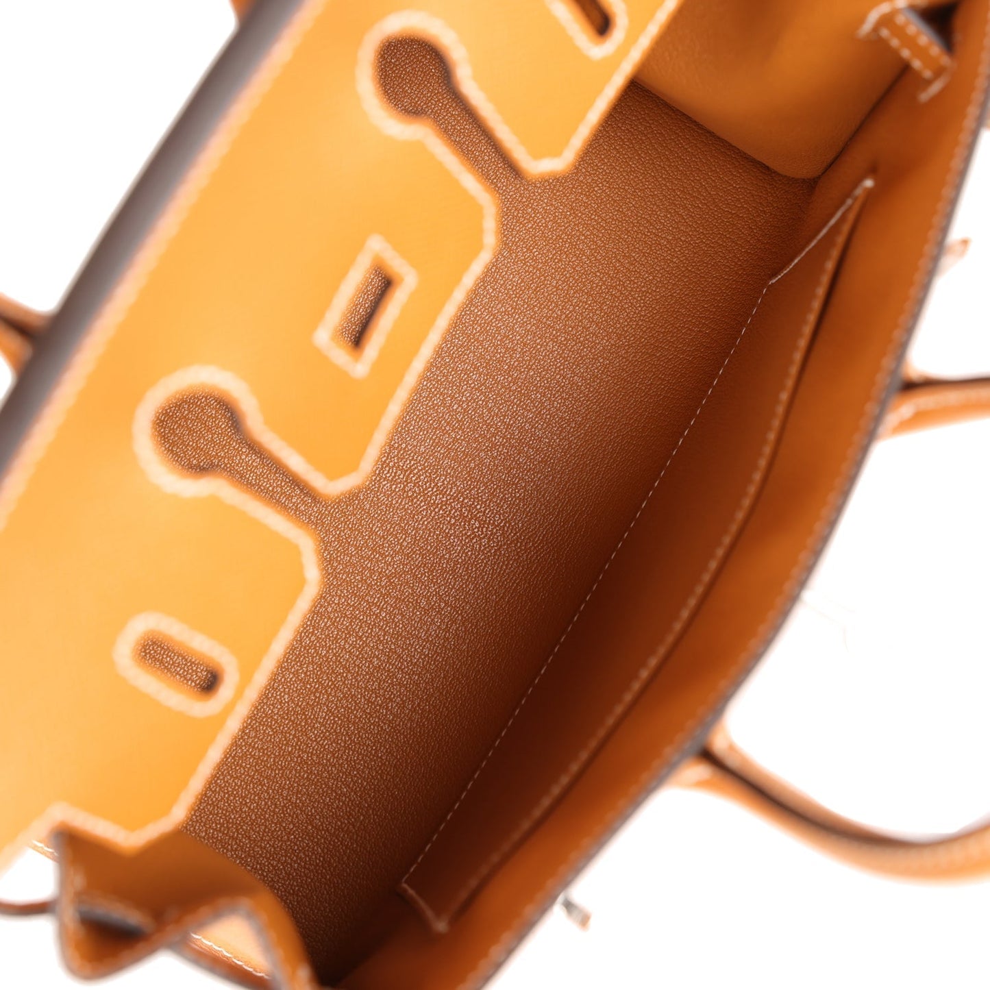 Luxury Hermes Birkin Sellier 25 Toffee Epsom Palladium Hardware