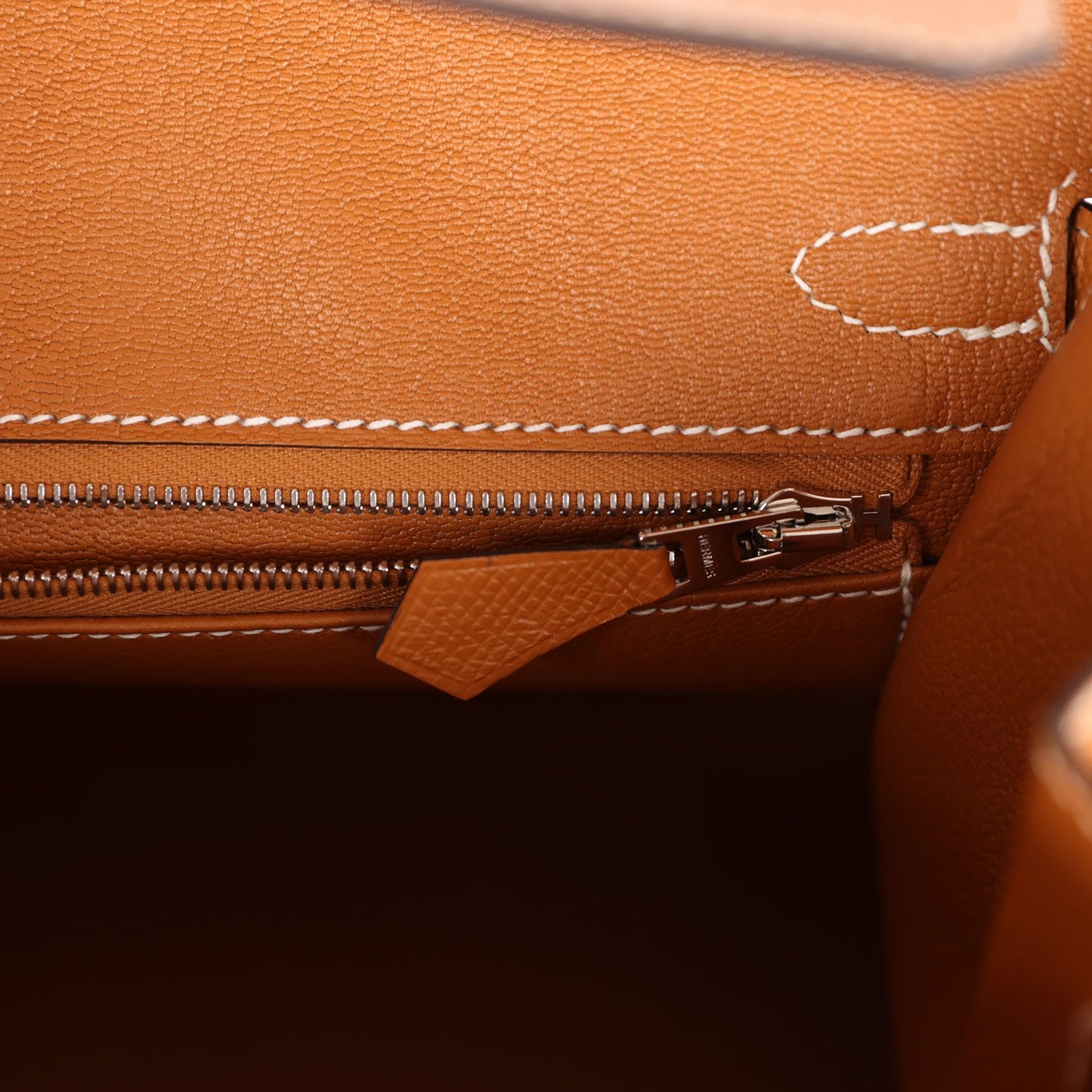 Luxury Hermes Birkin Sellier 25 Toffee Epsom Palladium Hardware