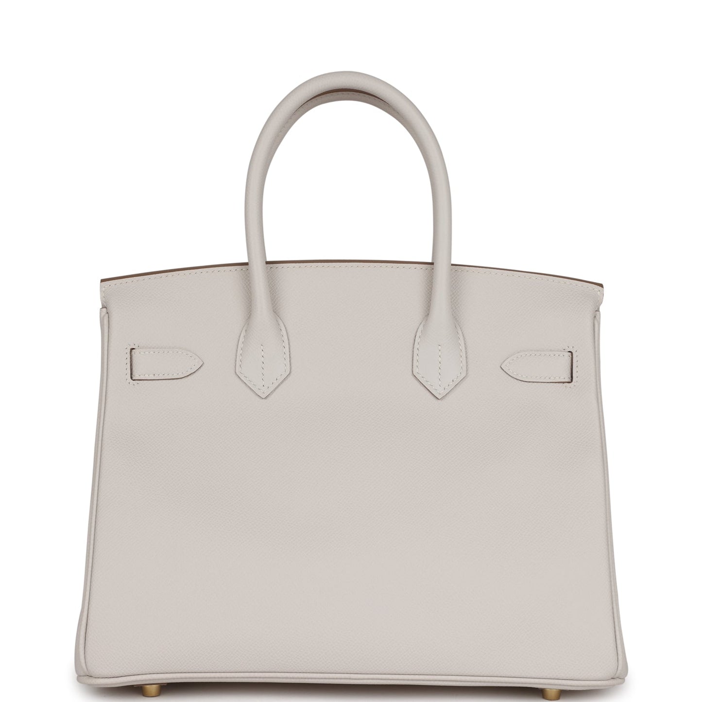 Luxury Hermes Birkin 30 Gris Pale Epsom Gold Hardware