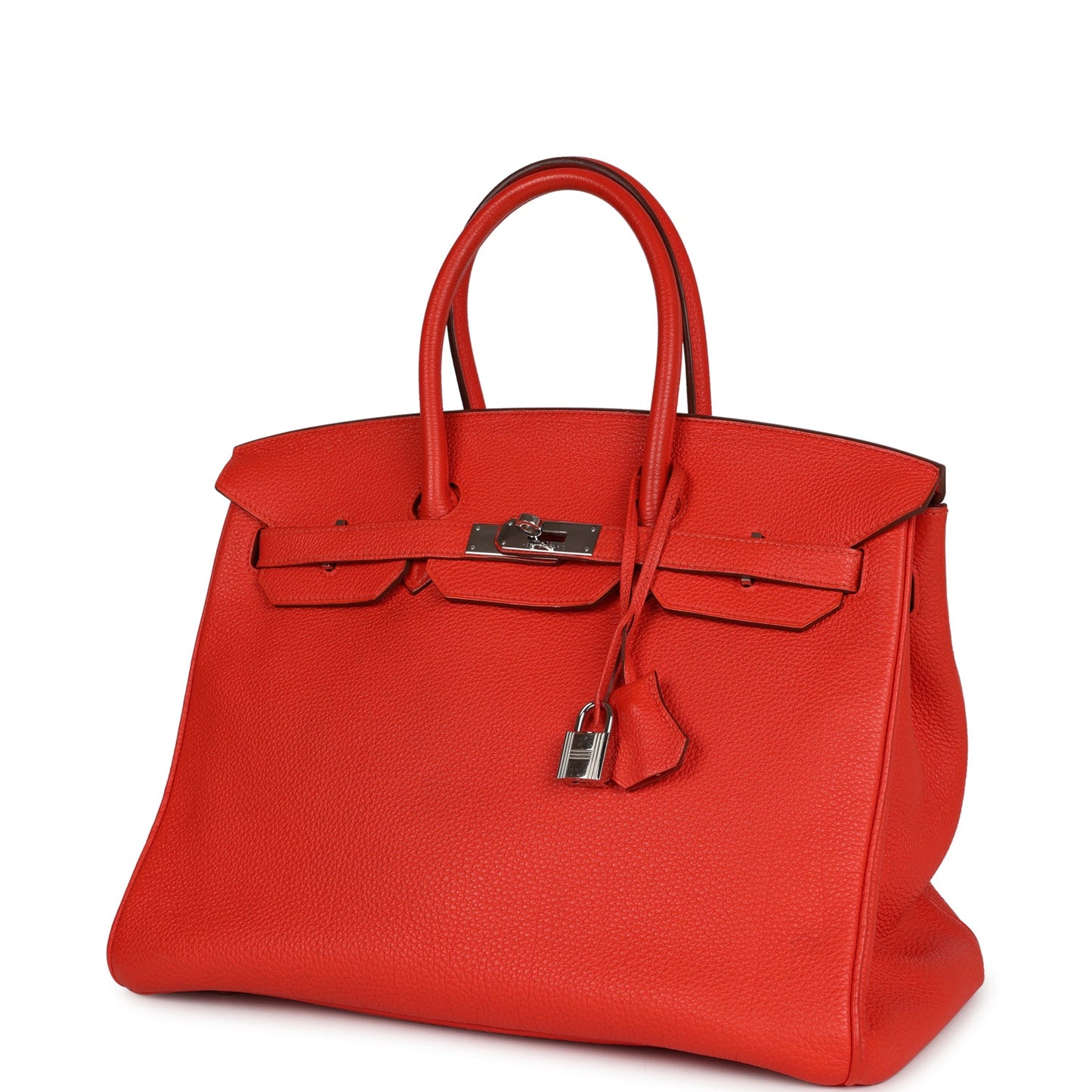 Top Quality Luxury Hermes Birkin 35 Rouge Tomate Togo Palladium Hardware