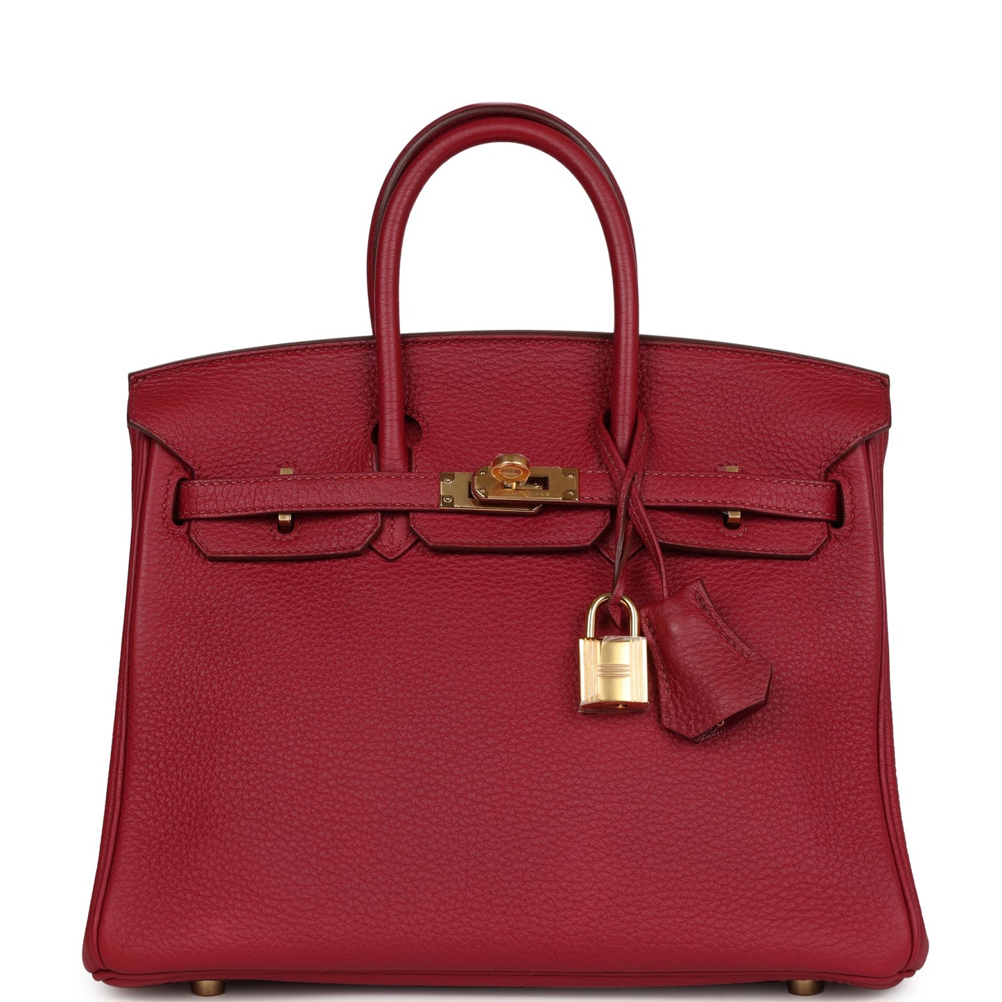 Top Quality Luxury Hermes Birkin 25 Rubis Togo Gold Hardware