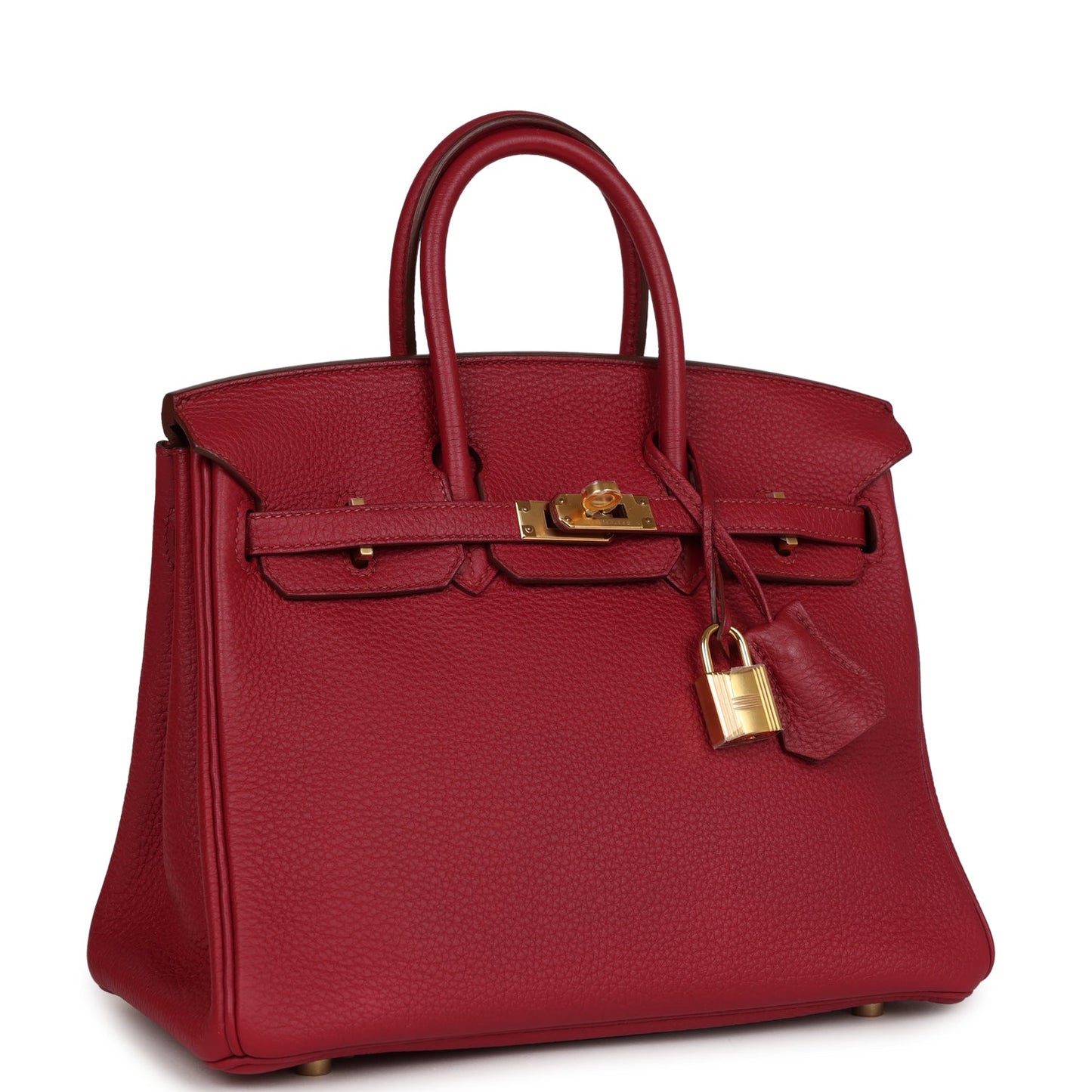 Top Quality Luxury Hermes Birkin 25 Rubis Togo Gold Hardware
