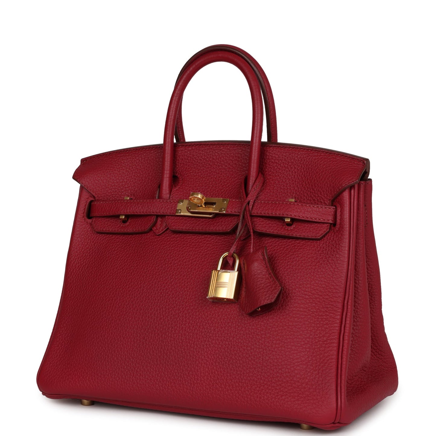 Top Quality Luxury Hermes Birkin 25 Rubis Togo Gold Hardware