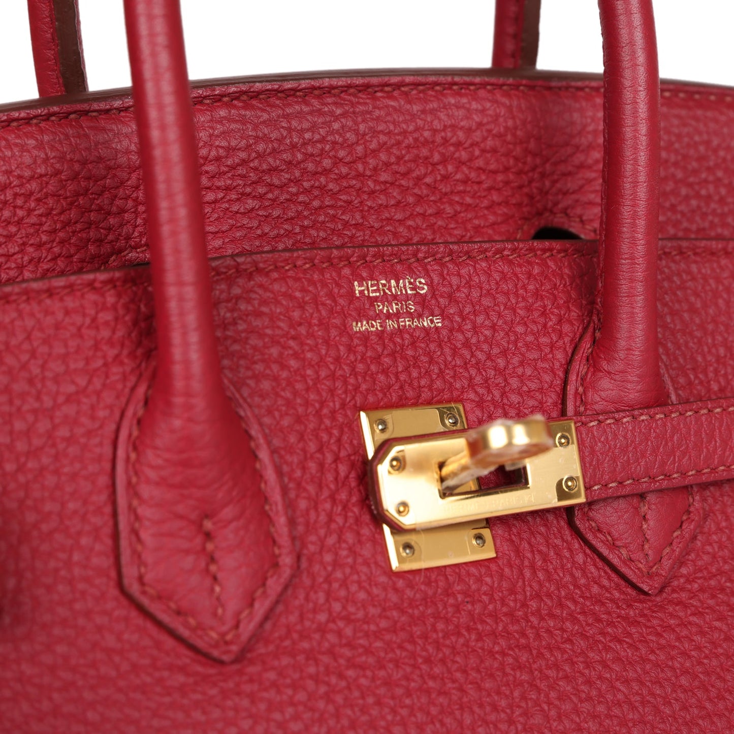 Top Quality Luxury Hermes Birkin 25 Rubis Togo Gold Hardware