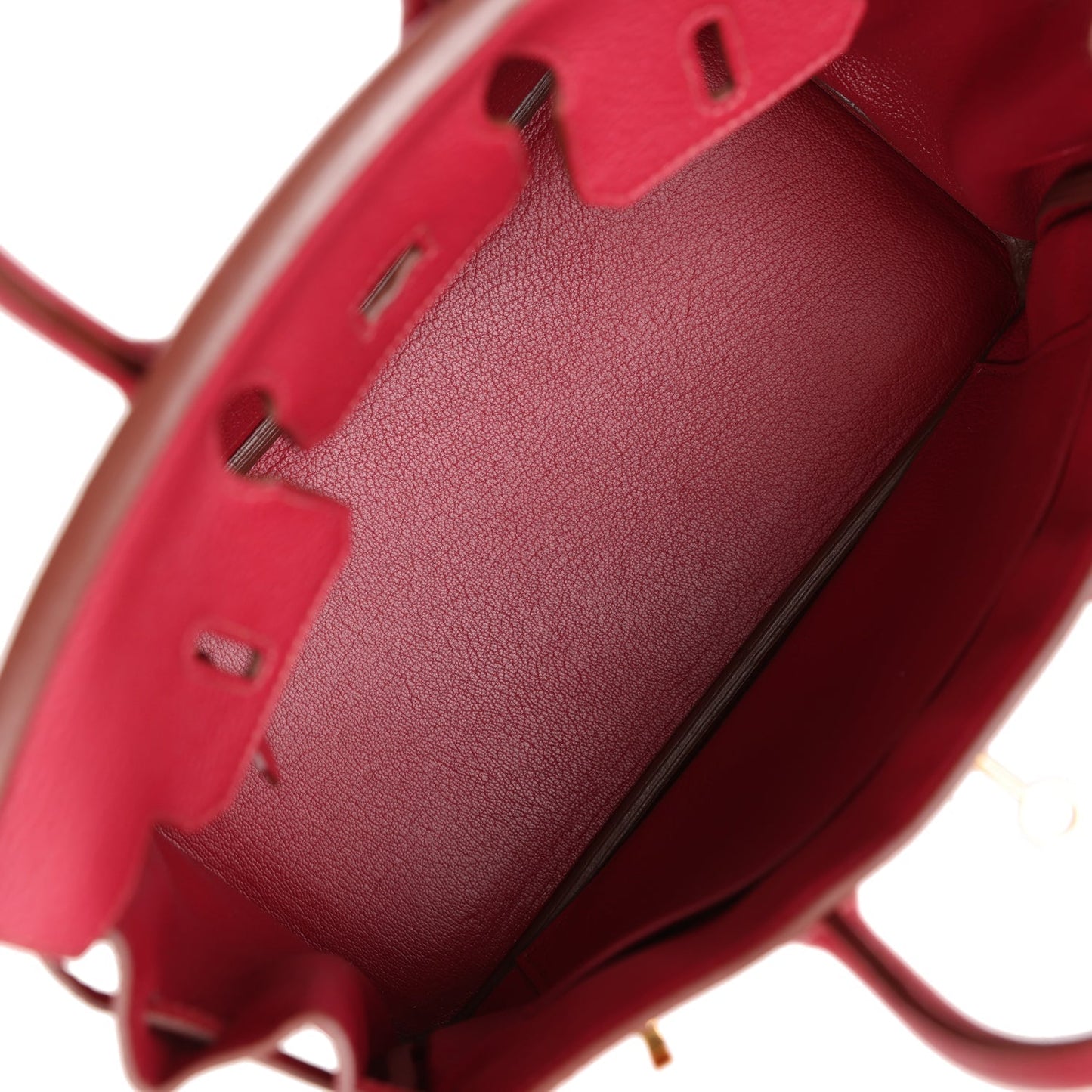 Top Quality Luxury Hermes Birkin 25 Rubis Togo Gold Hardware