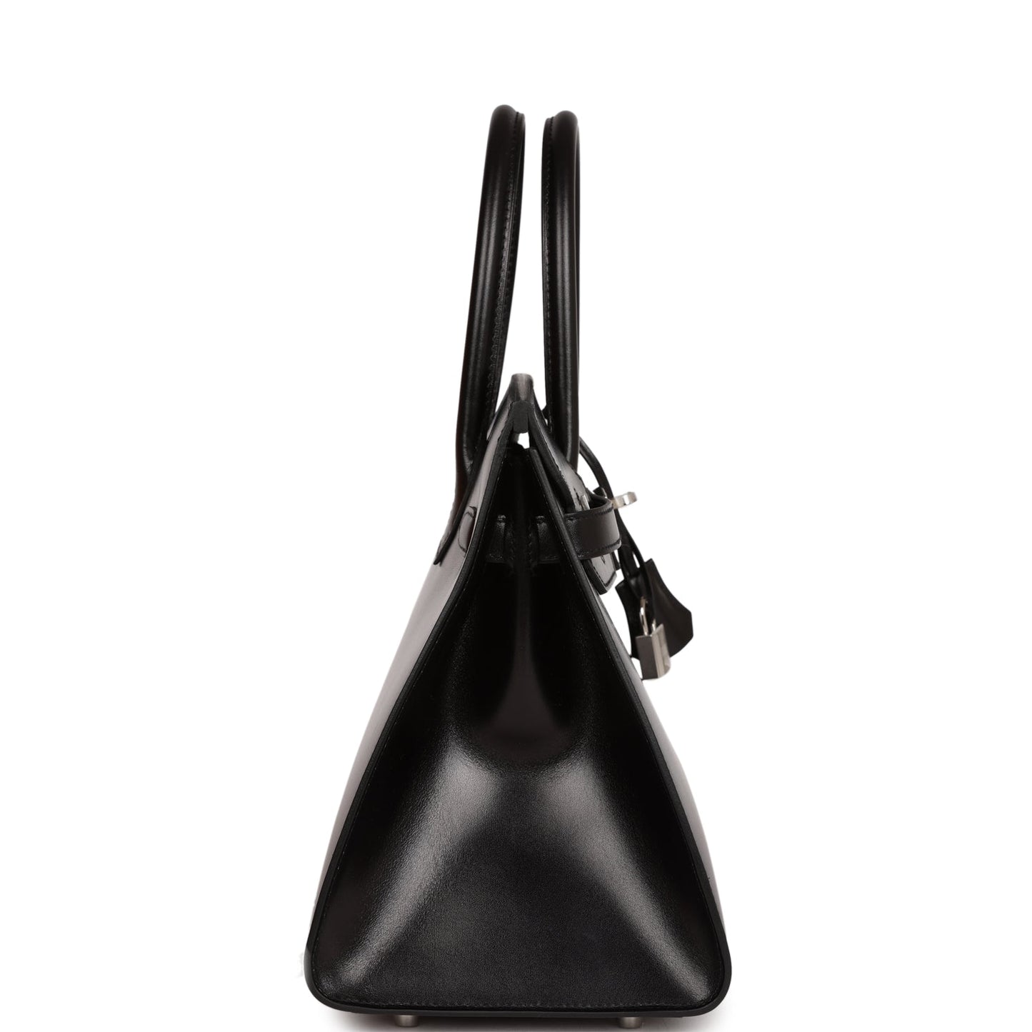 Luxury Hermes Birkin Sellier 30 Black Box Palladium Hardware