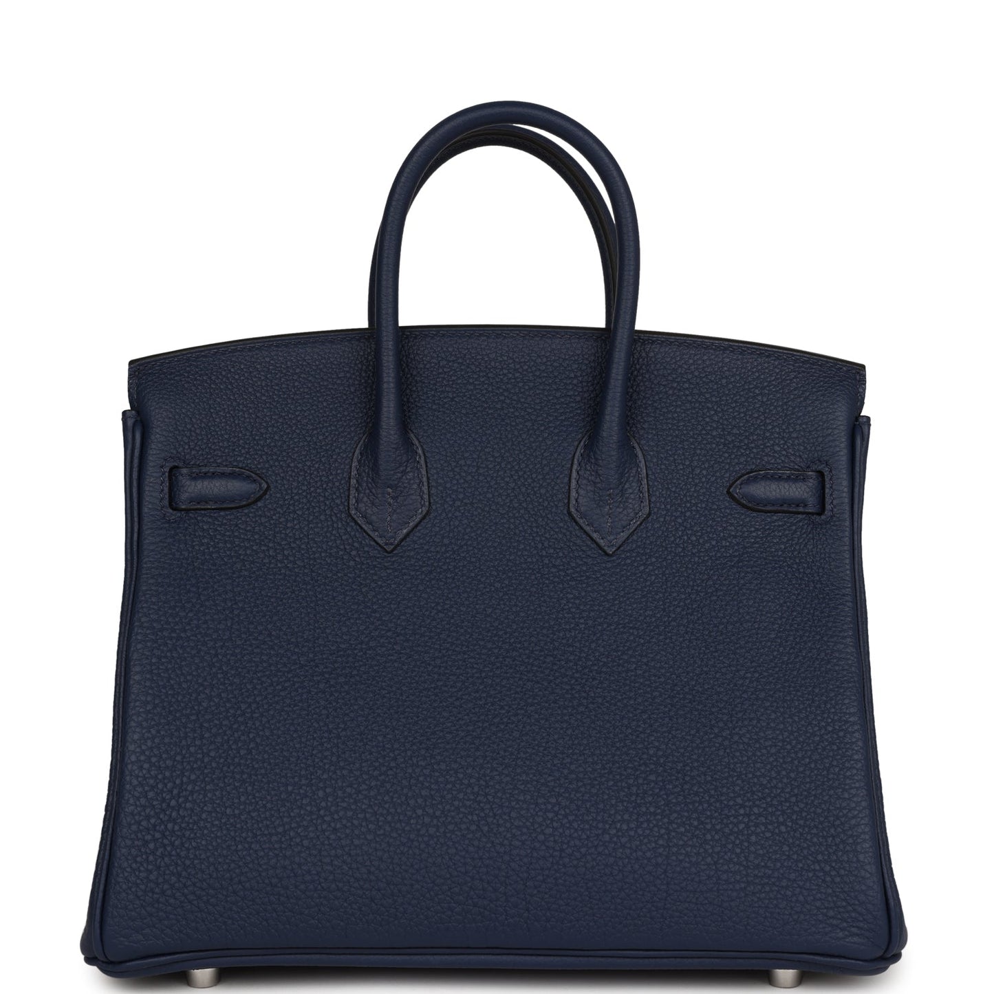 Luxury Hermes Birkin 25 Bleu Navy Togo Palladium Hardware