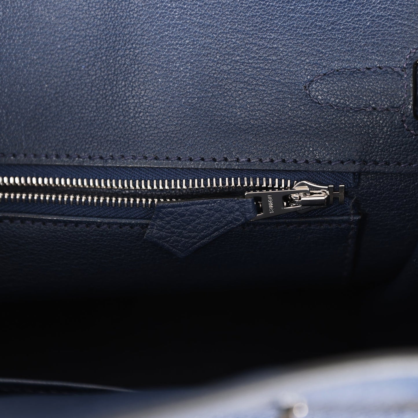 Luxury Hermes Birkin 25 Bleu Navy Togo Palladium Hardware