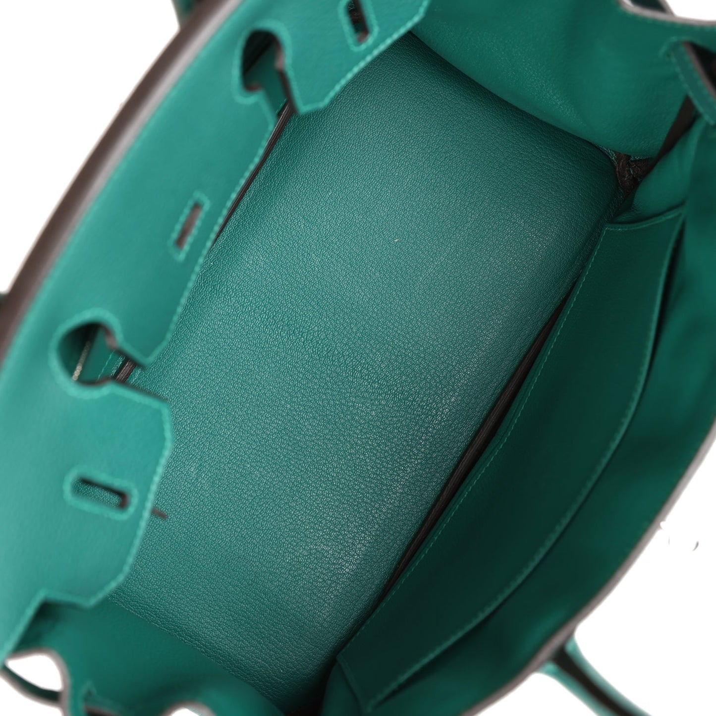 Top Quality Luxury Hermes Birkin 30 Malachite Togo Palladium Hardware