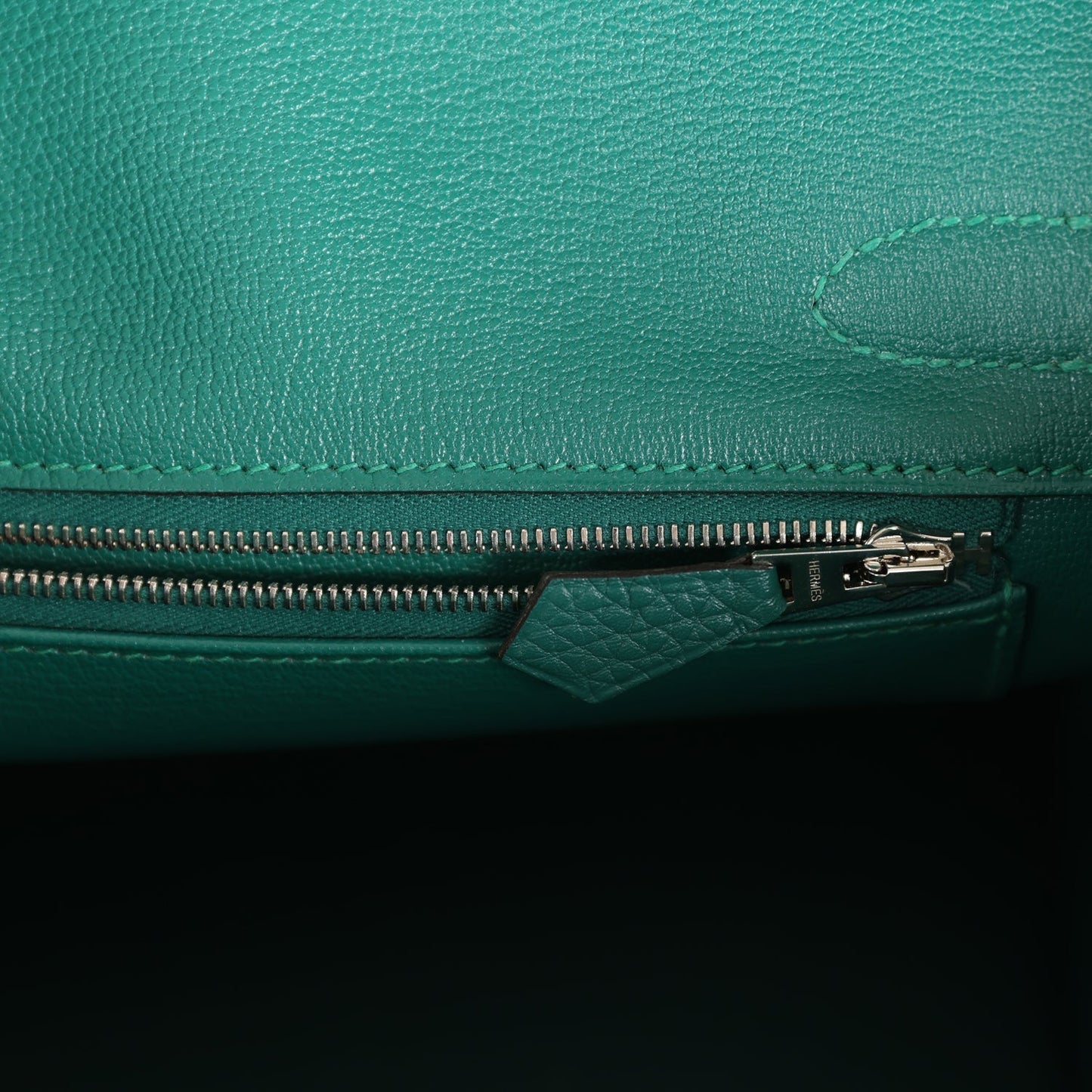Top Quality Luxury Hermes Birkin 30 Malachite Togo Palladium Hardware