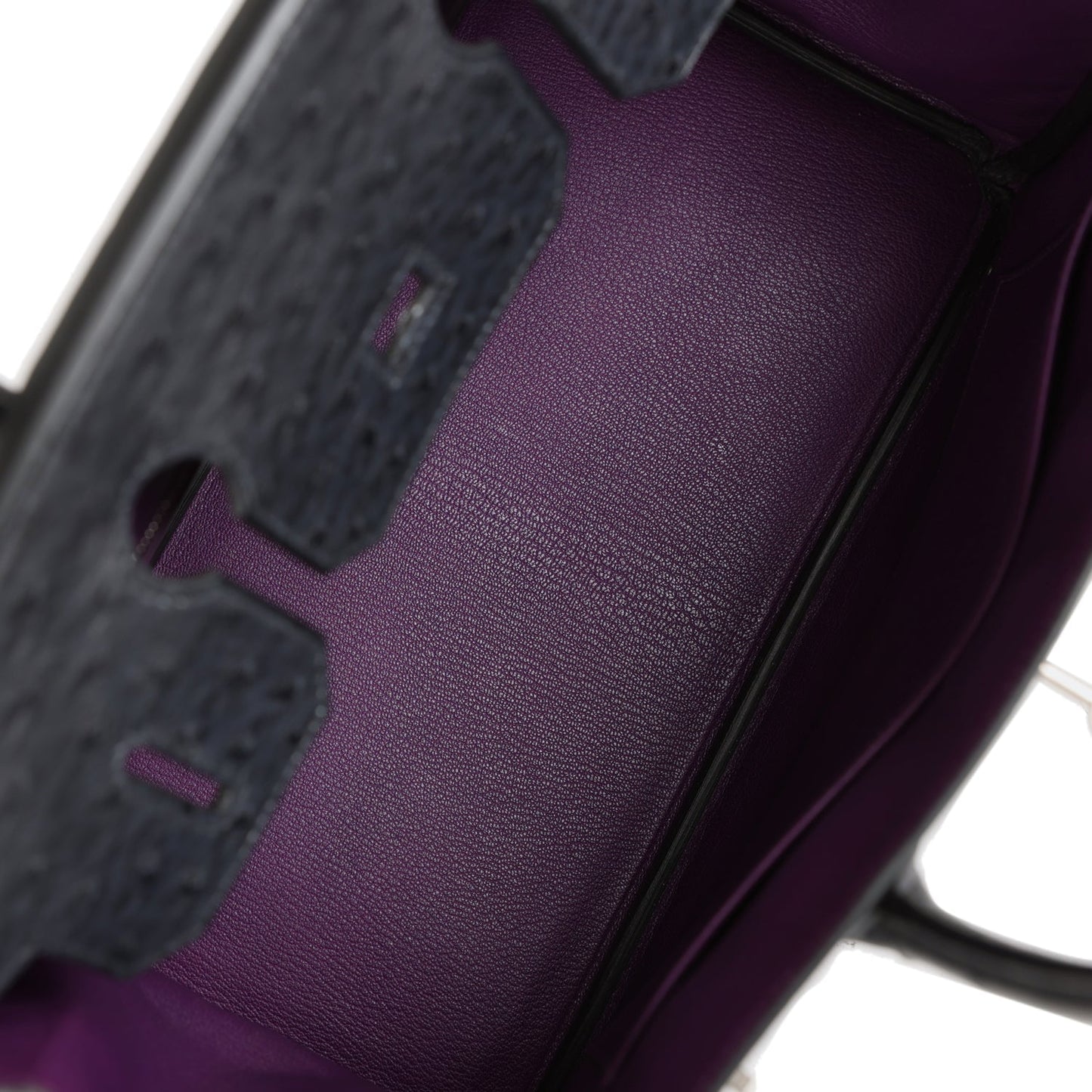Top Quality Luxury Hermes Special Order (HSS) Birkin 30 Black Verso Ostrich Brushed Palladium Hardware