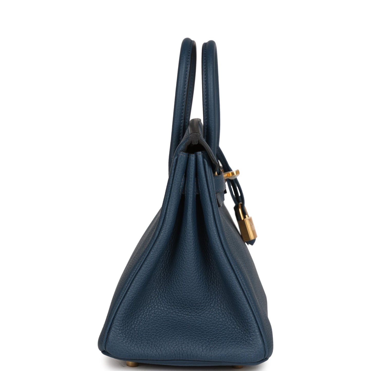Luxury Hermes Birkin 25 Bleu De Prusse Togo Gold Hardware