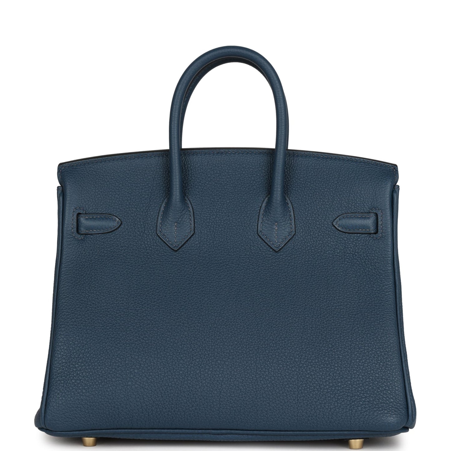 Luxury Hermes Birkin 25 Bleu De Prusse Togo Gold Hardware