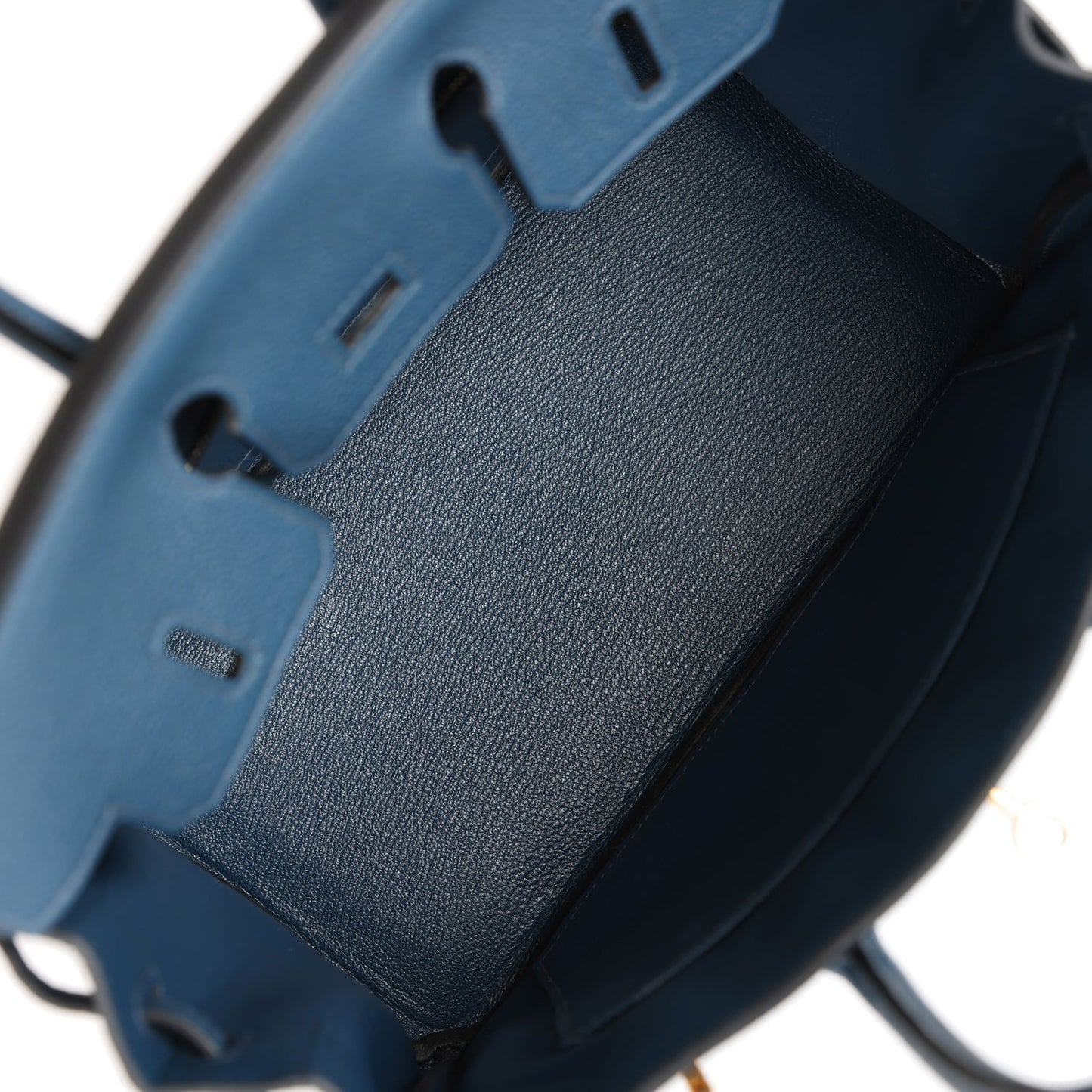 Luxury Hermes Birkin 25 Bleu De Prusse Togo Gold Hardware