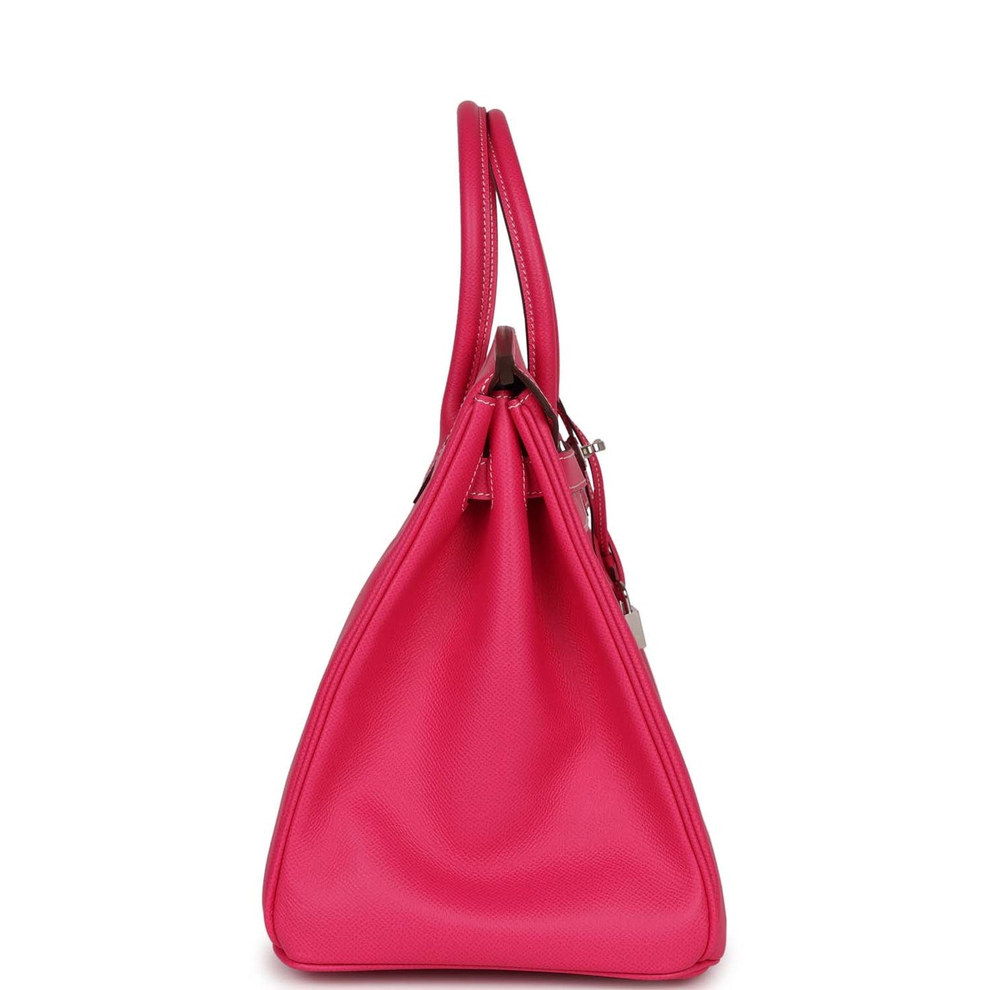 Luxury Hermes Birkin 35 Rose Tyrien Epsom Palladium Hardware