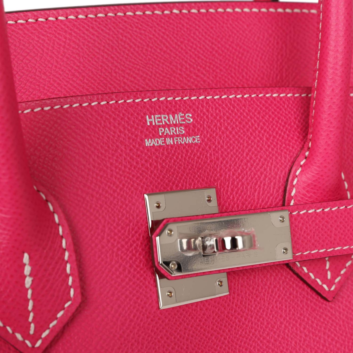 Luxury Hermes Birkin 35 Rose Tyrien Epsom Palladium Hardware