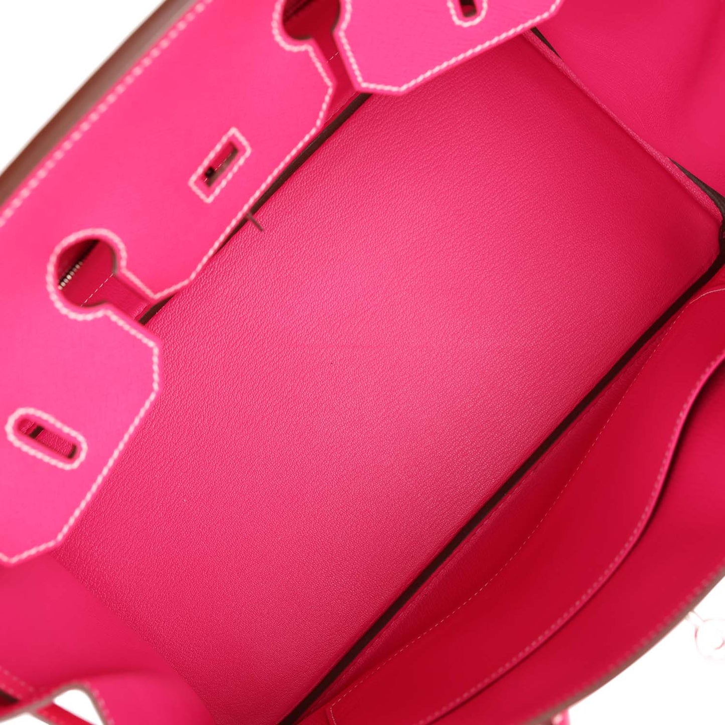 Luxury Hermes Birkin 35 Rose Tyrien Epsom Palladium Hardware