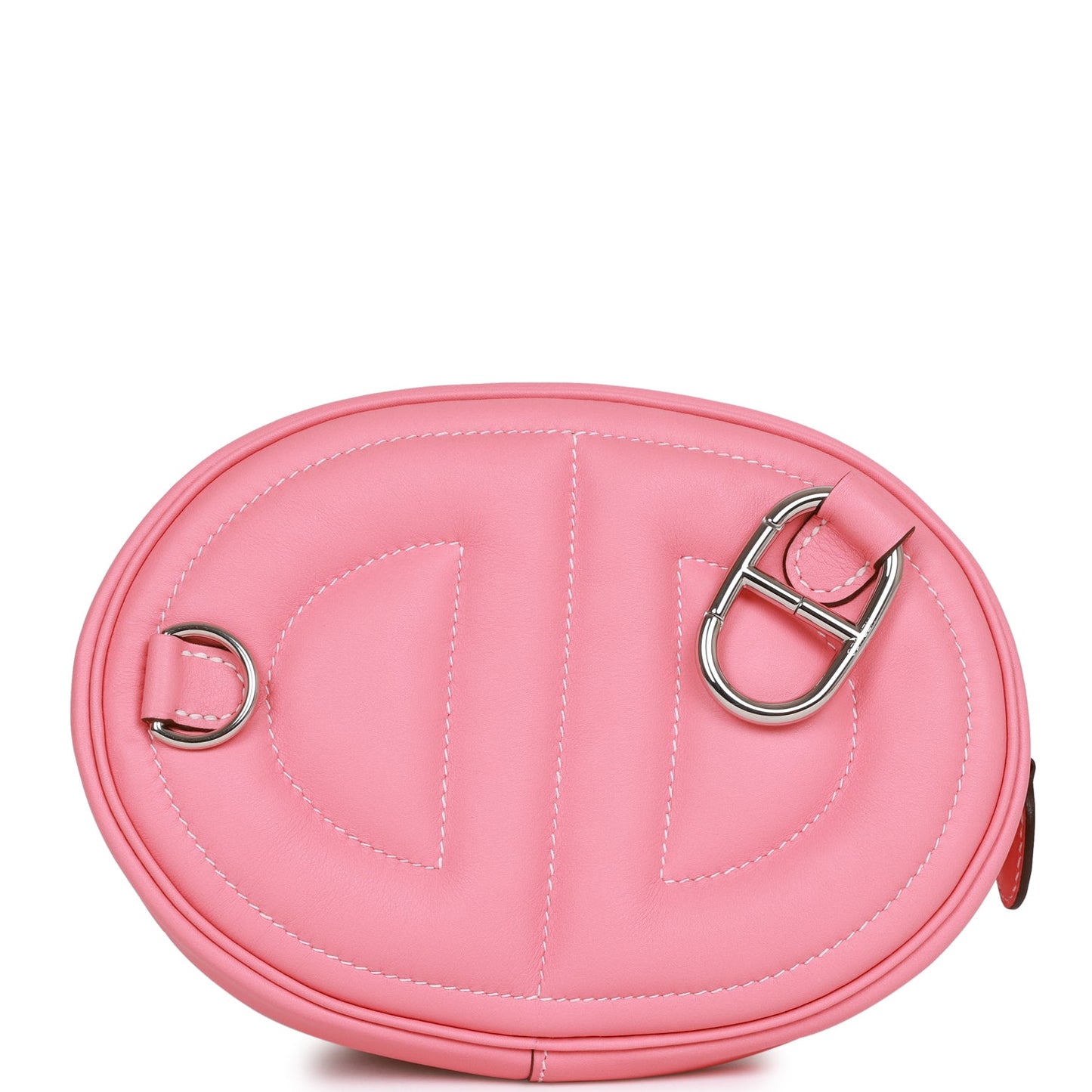 Luxury Hermes In-The-Loop Belt Bag Rose D'Ete Verso Swift Palladium Hardware
