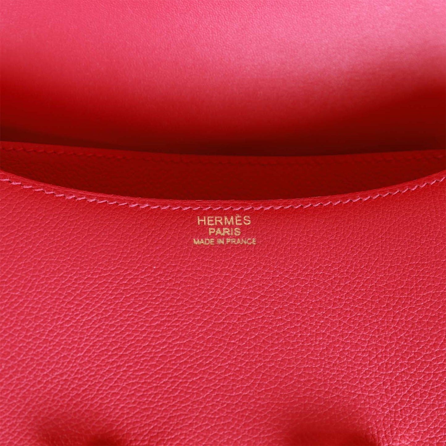 Luxury Hermes Constance 24 Framboise Evercolor Gold Hardware