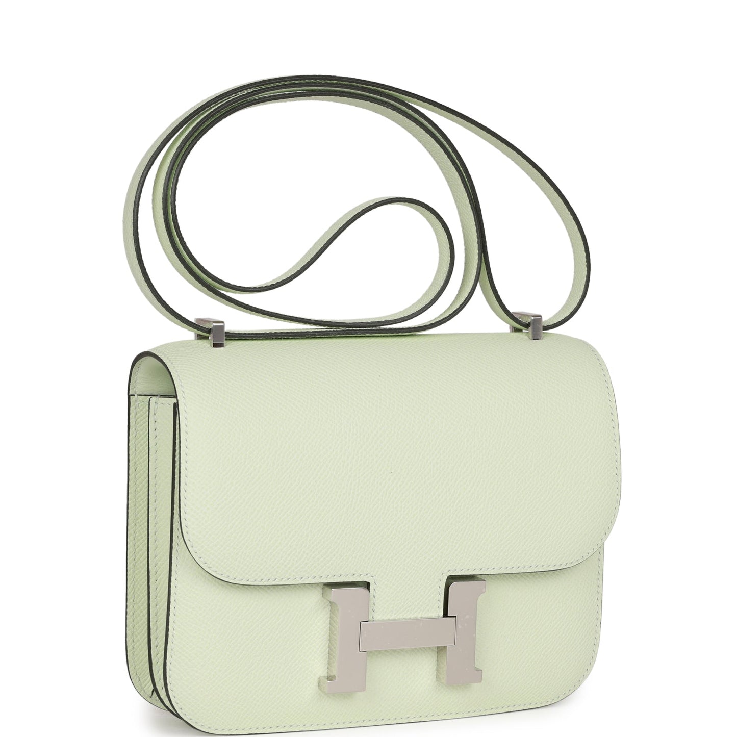Luxury Hermes Constance 1-18 Vert Fizz Epsom Palladium Hardware