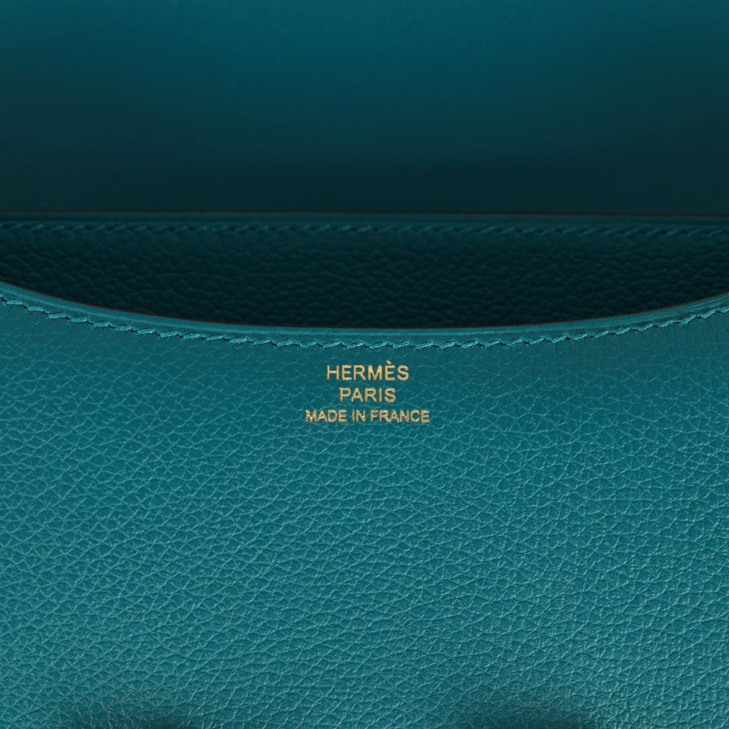 Luxury Hermes Constance 18 Vert Bosphore Evercolor Gold Hardware