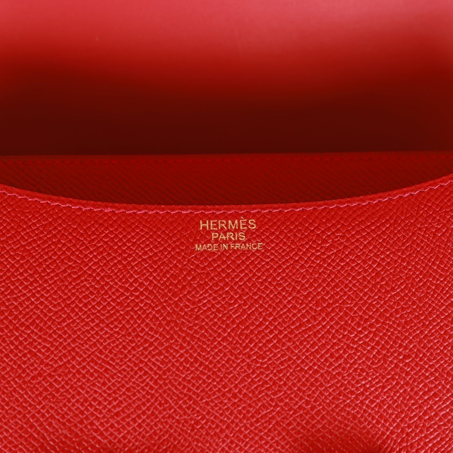Luxury Hermes Constance 24 Rouge Casaque Epsom Gold Hardware