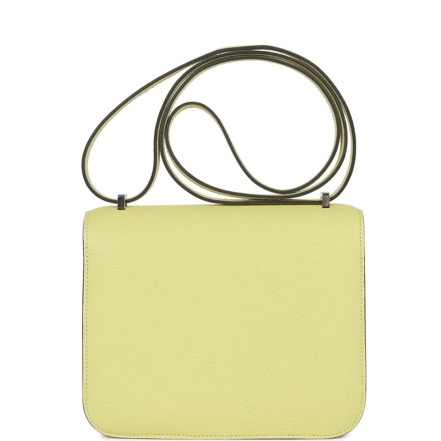 Luxury Hermes Constance 18 Jaune Bourgeon Chevre Palladium Hardware