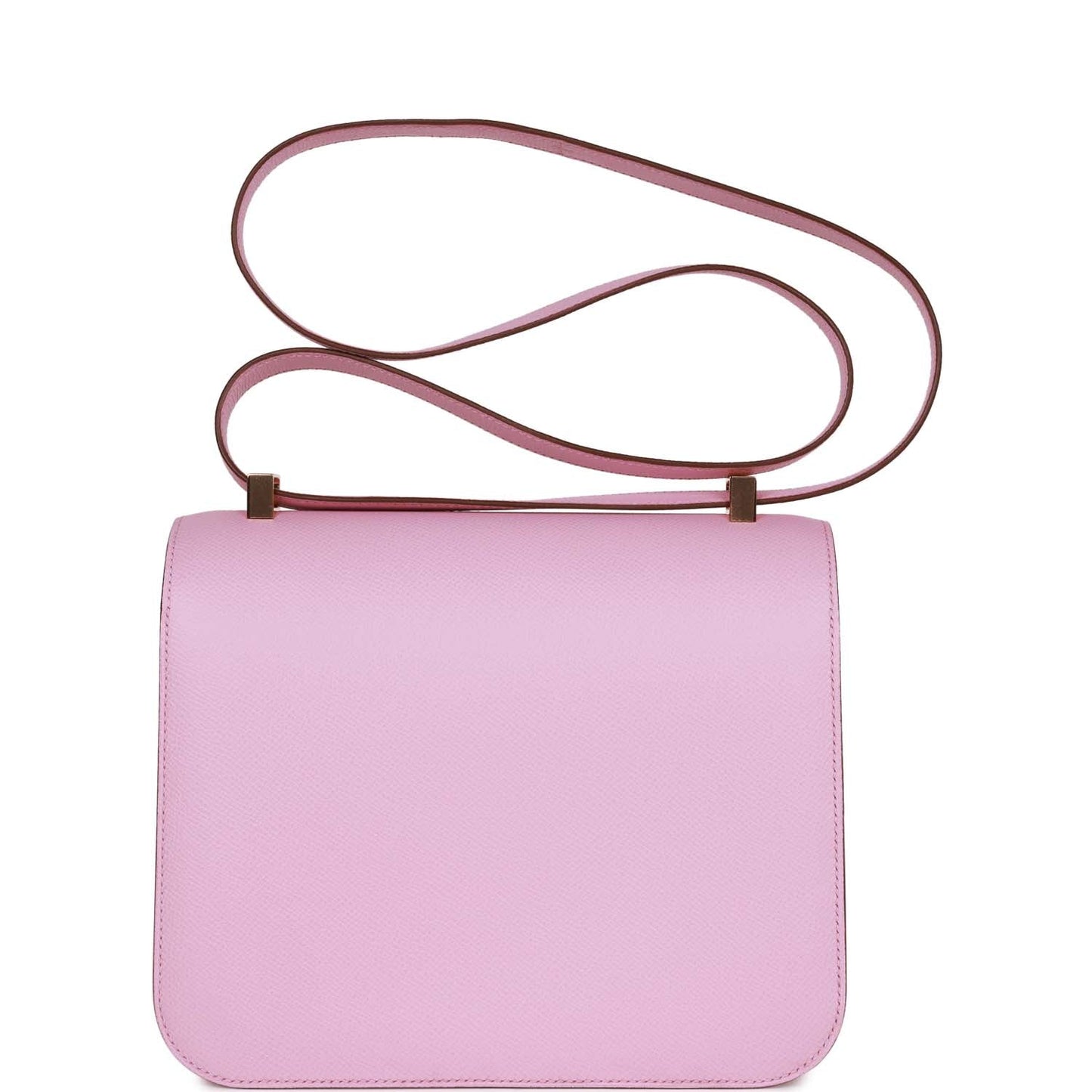 Luxury Hermes Constance 24 Mauve Sylvestre Epsom Rose Gold Hardware
